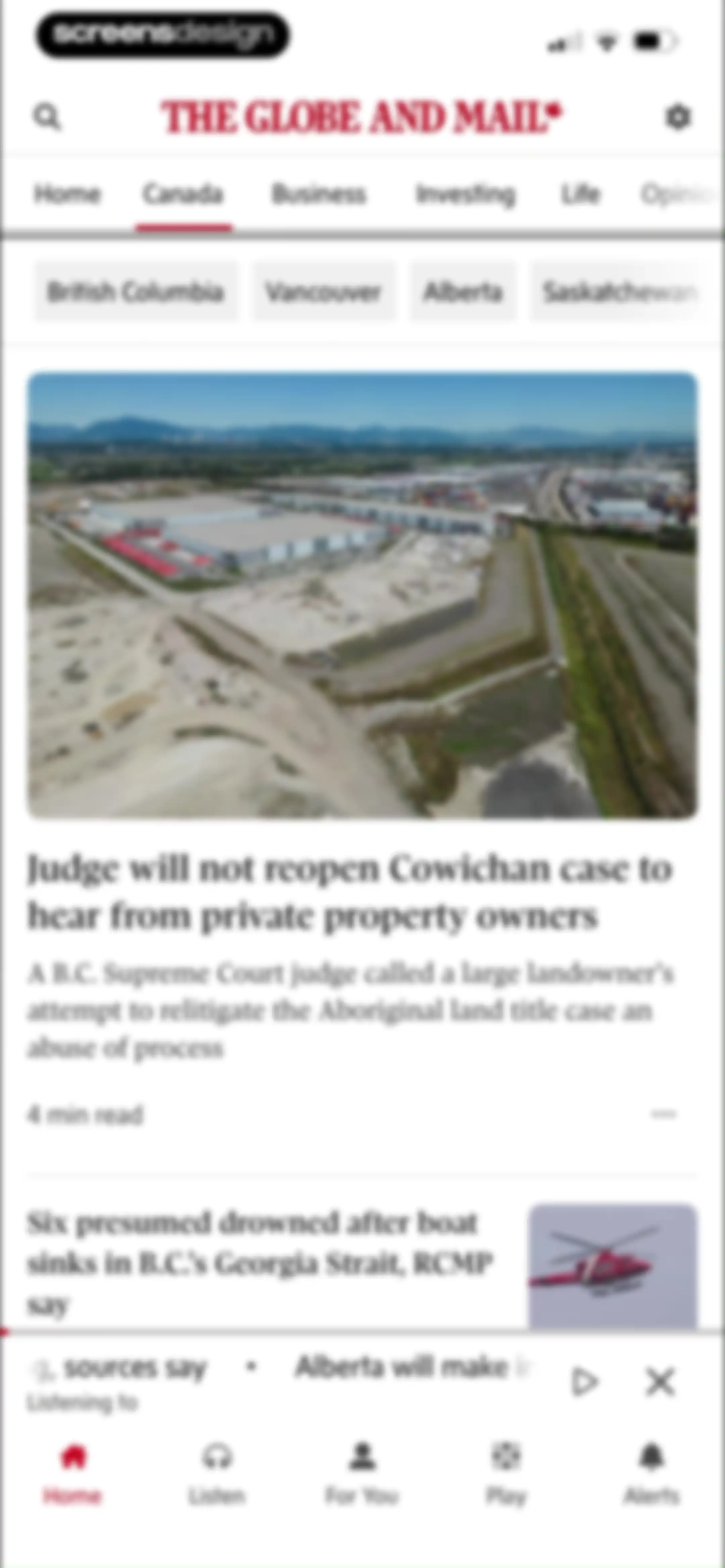 The Globe and Mail screen 32