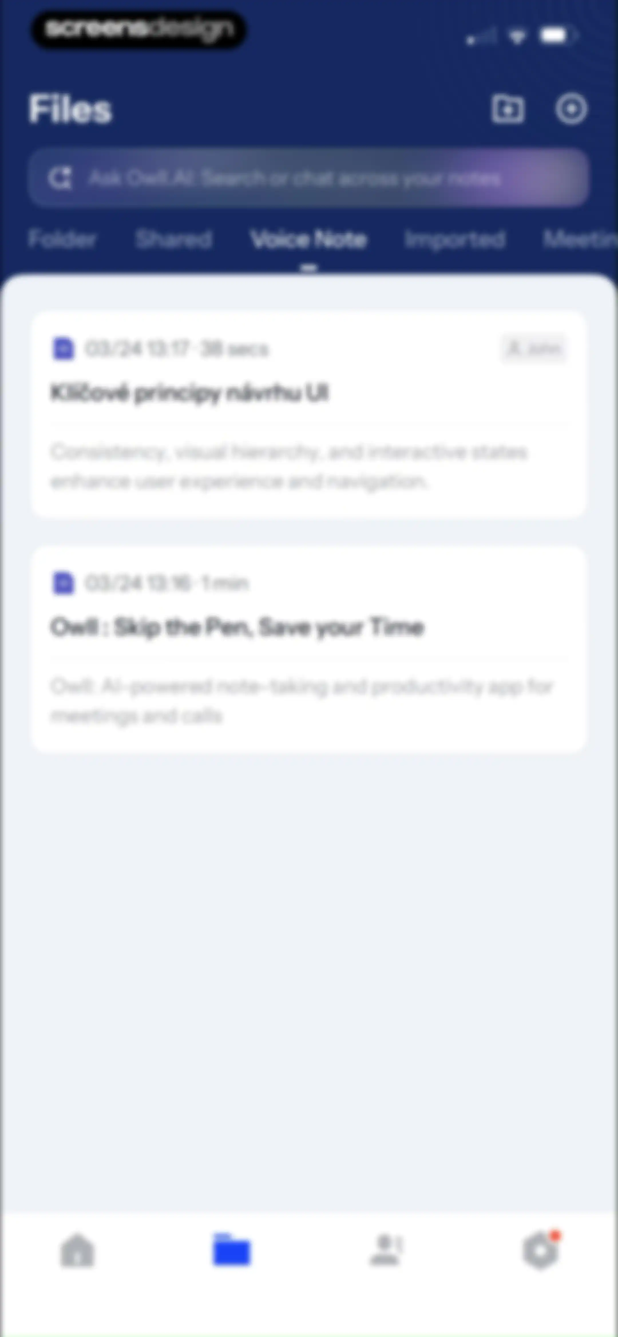 Owll:AI Note Taker & Assistant screen 81