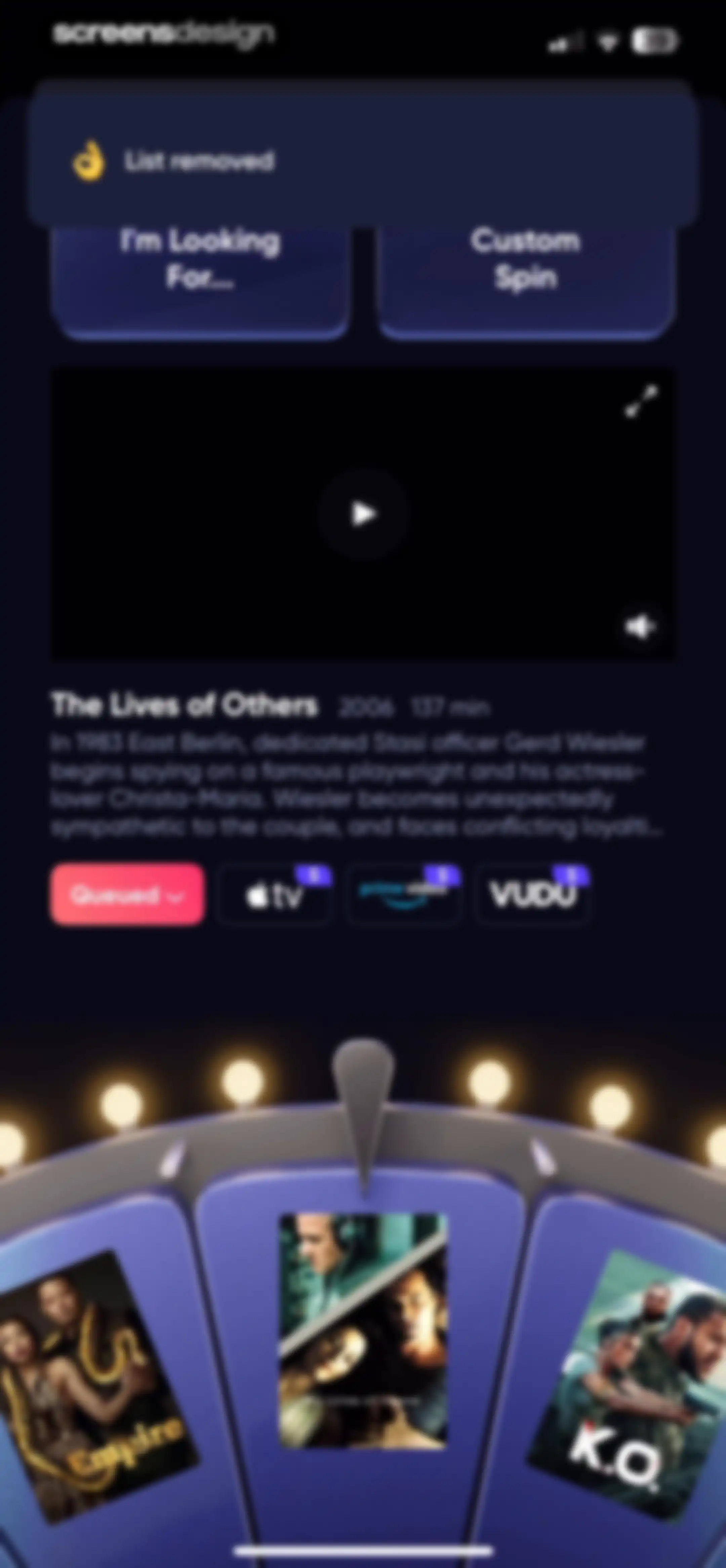 Queue - Find Movies & Shows screen 150