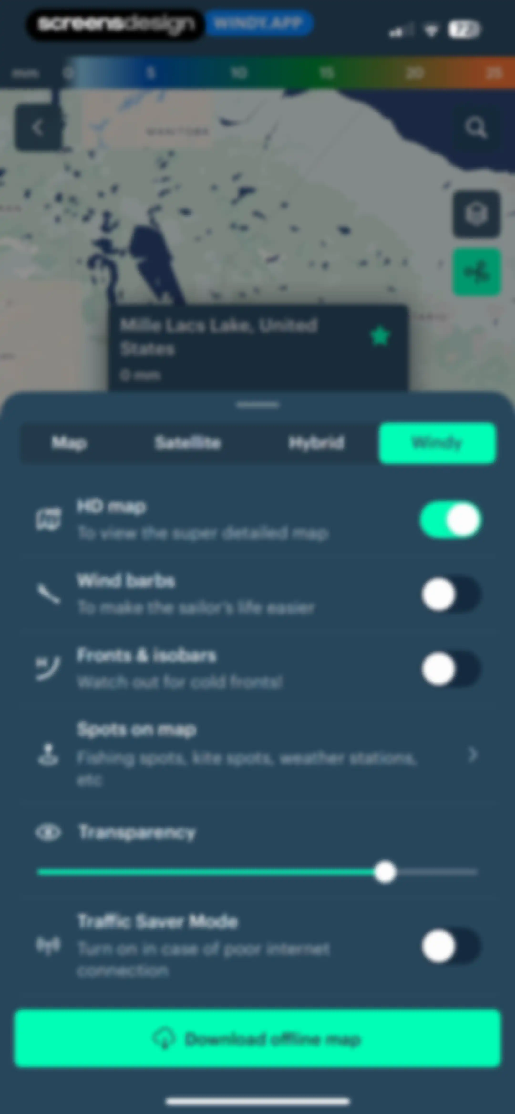 Windy.app — Wind, Tides, Radar screen 77