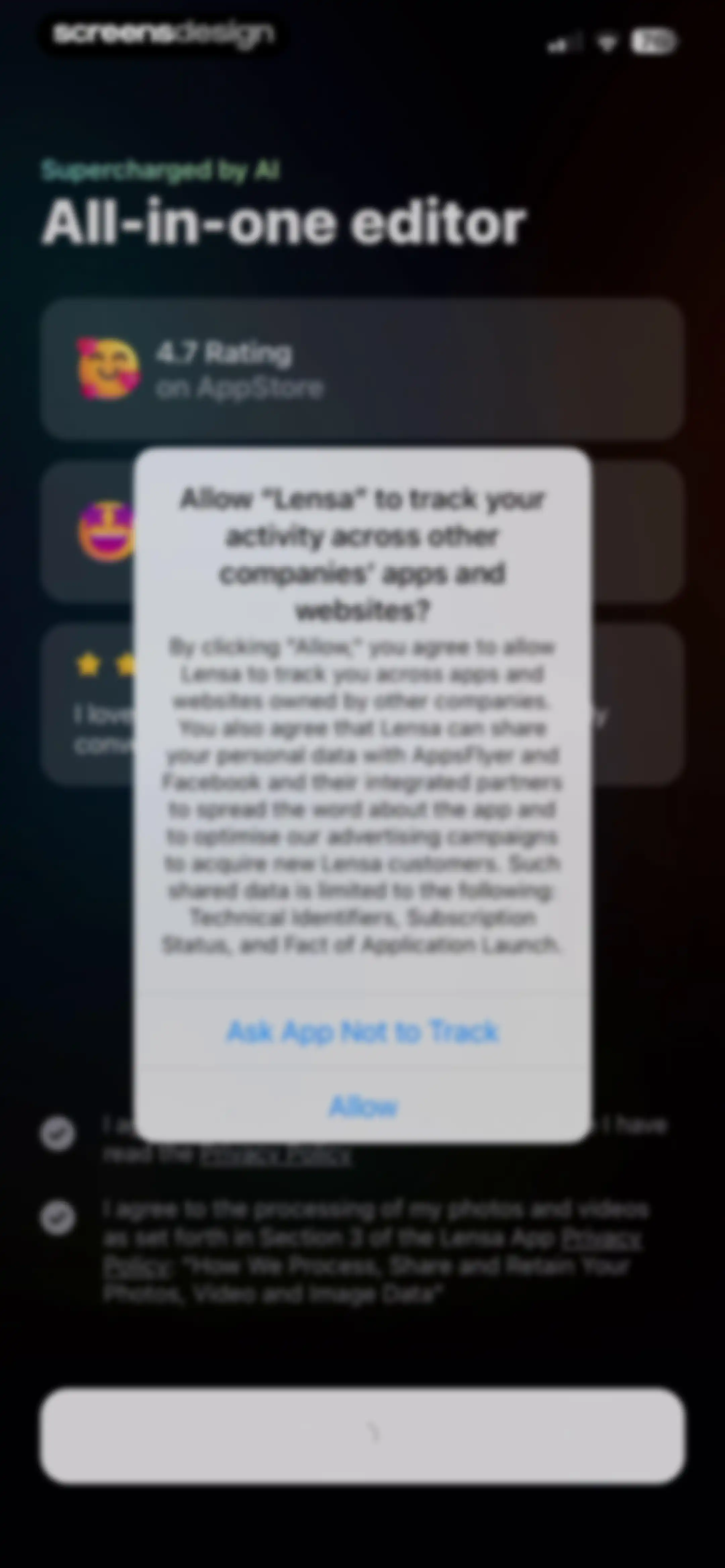 Lensa AI: Photo Editor screen 3