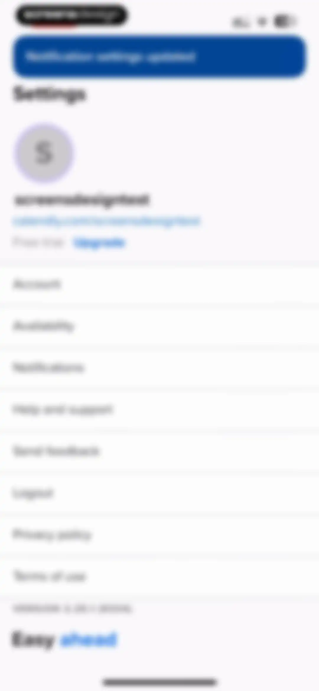 Calendly Mobile screen 100