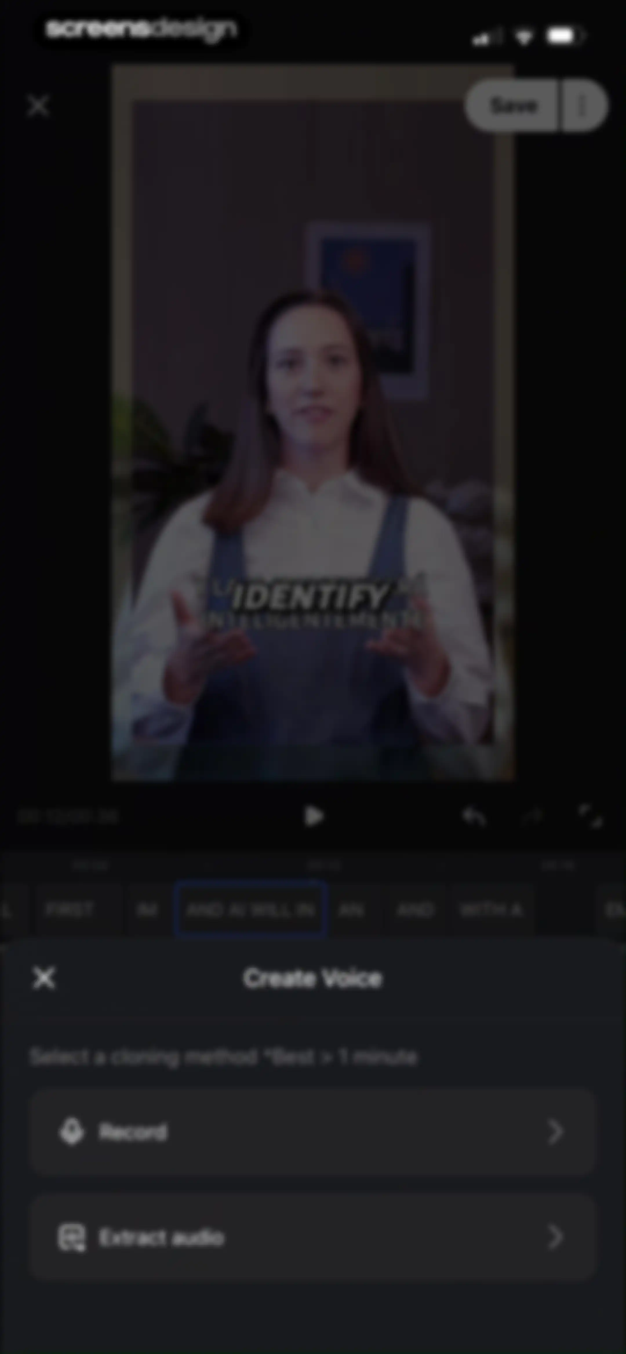 Vmake Labs: create viral video screen 76