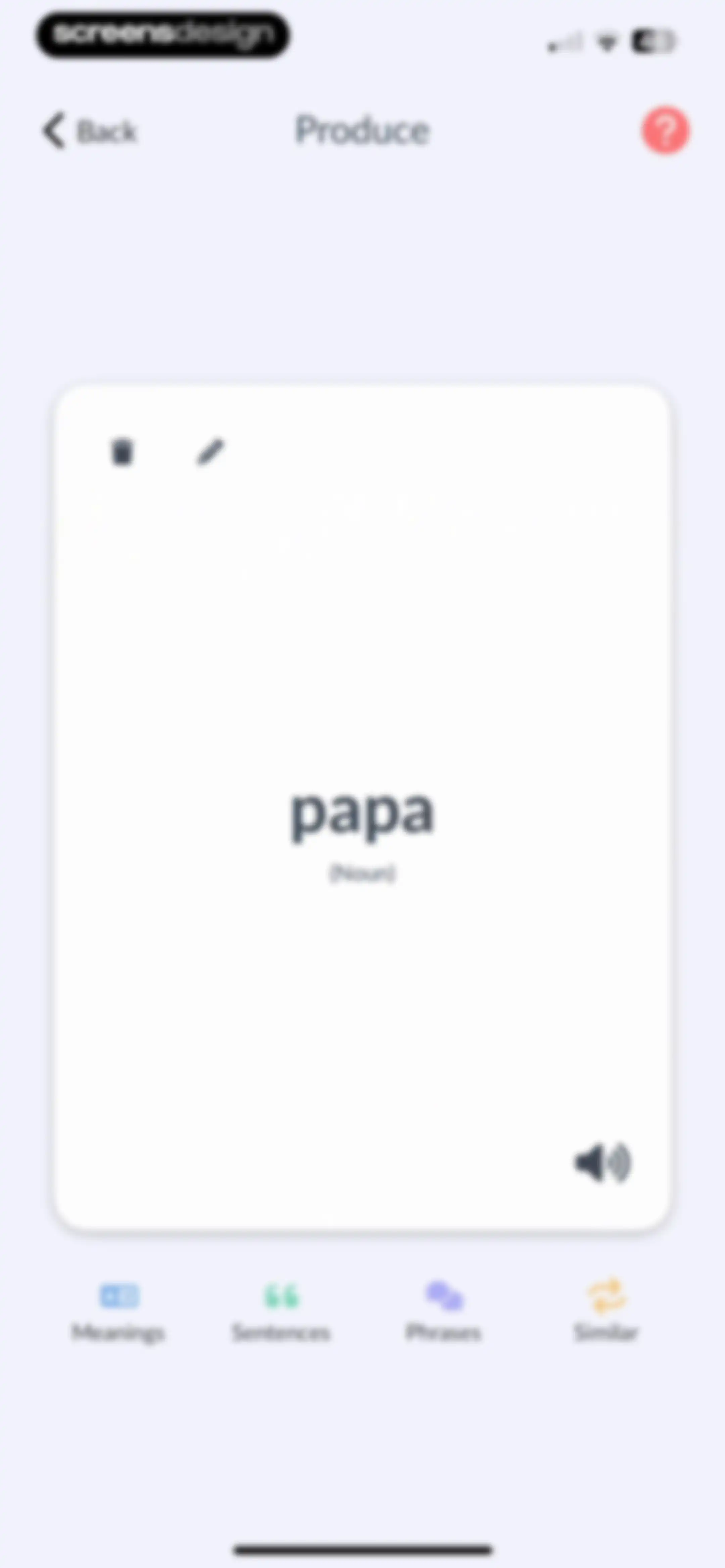 Langua: AI language learning screen 111