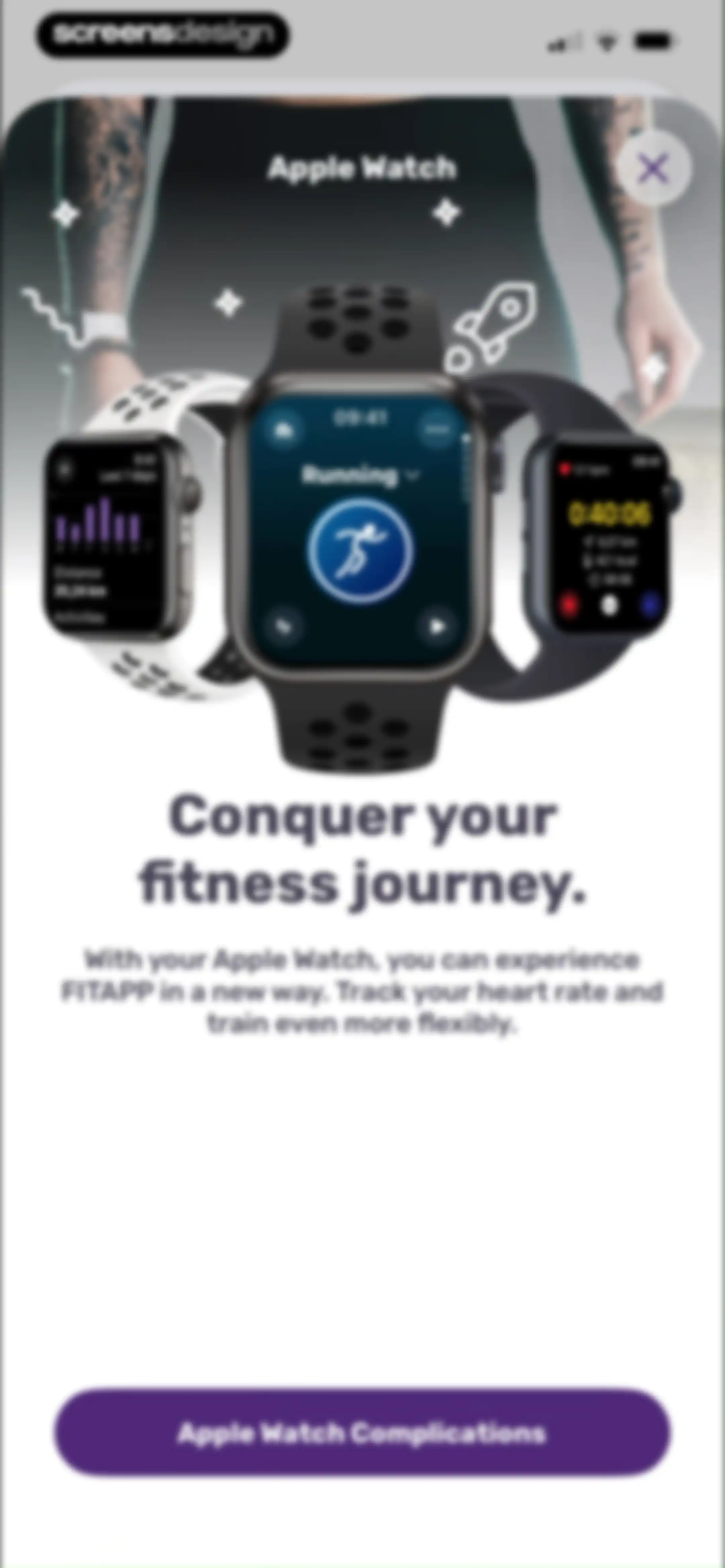 Running Tracker App – FITAPP screen 151
