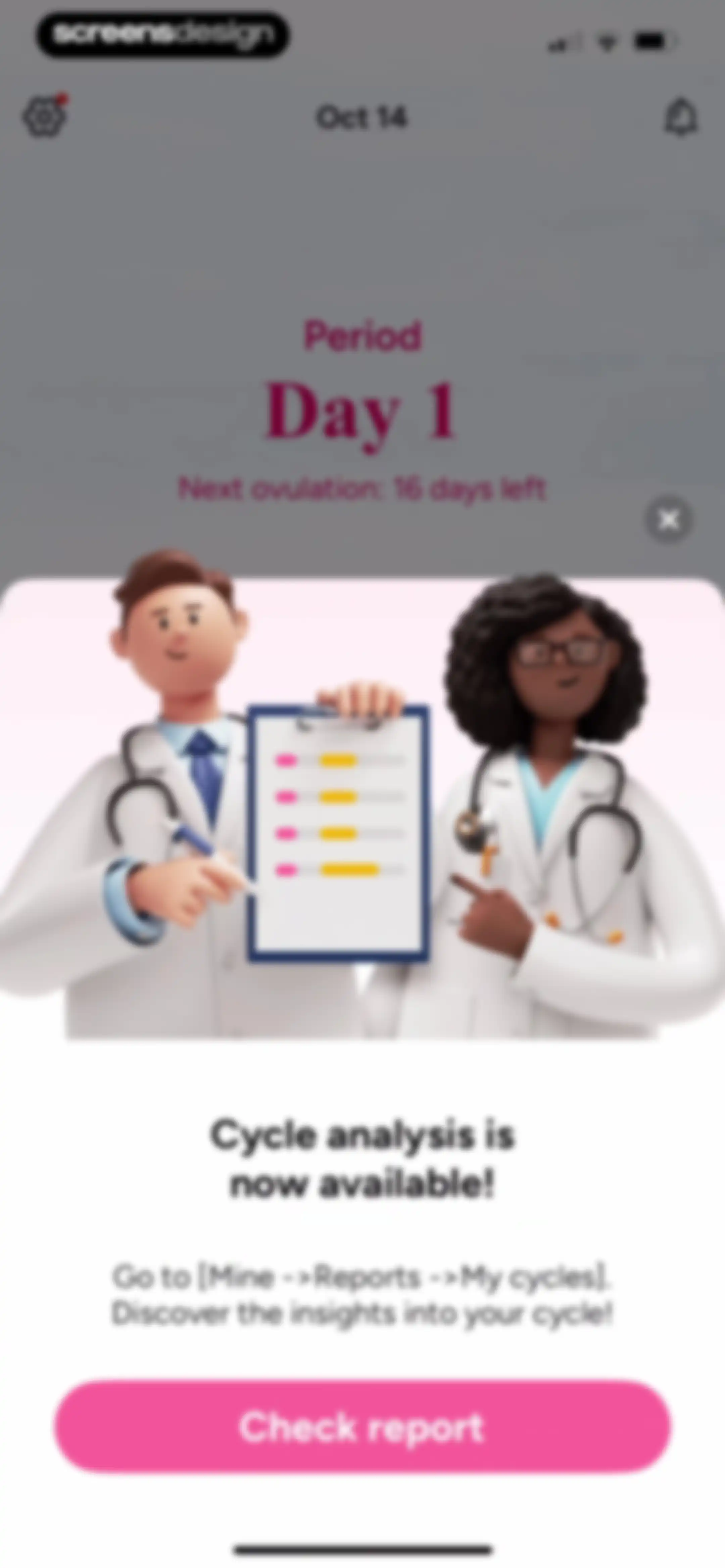 Period Tracker Period Calendar screen 40
