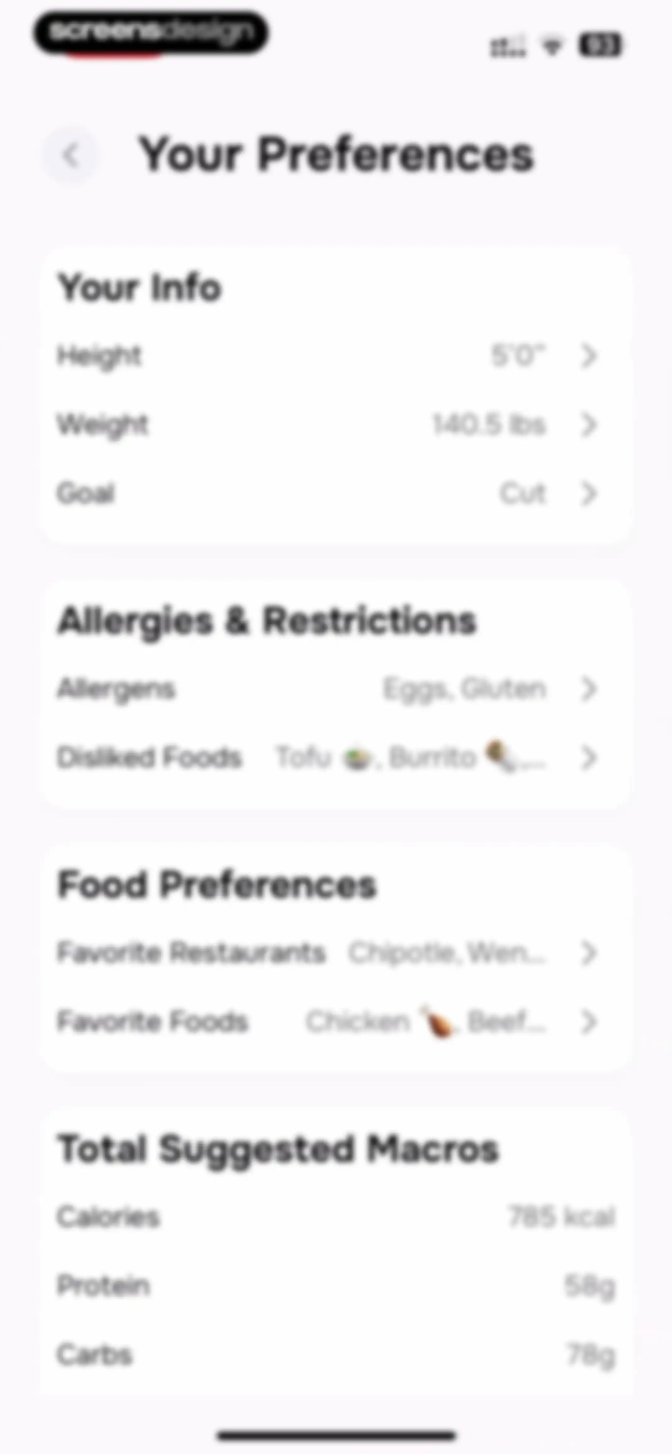 MenuFit - Healthy Eating Out screen 84