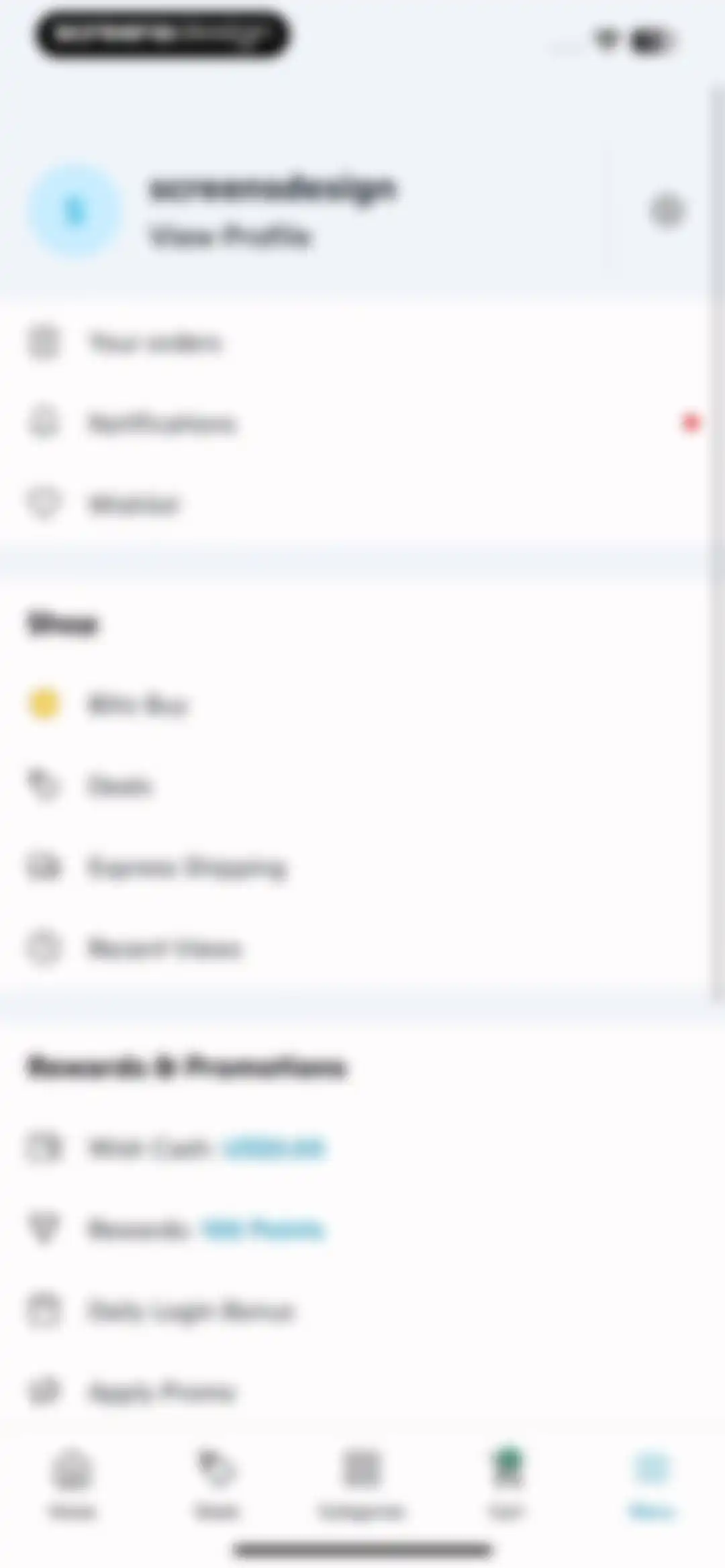 Wish: Shop and Save screen 116
