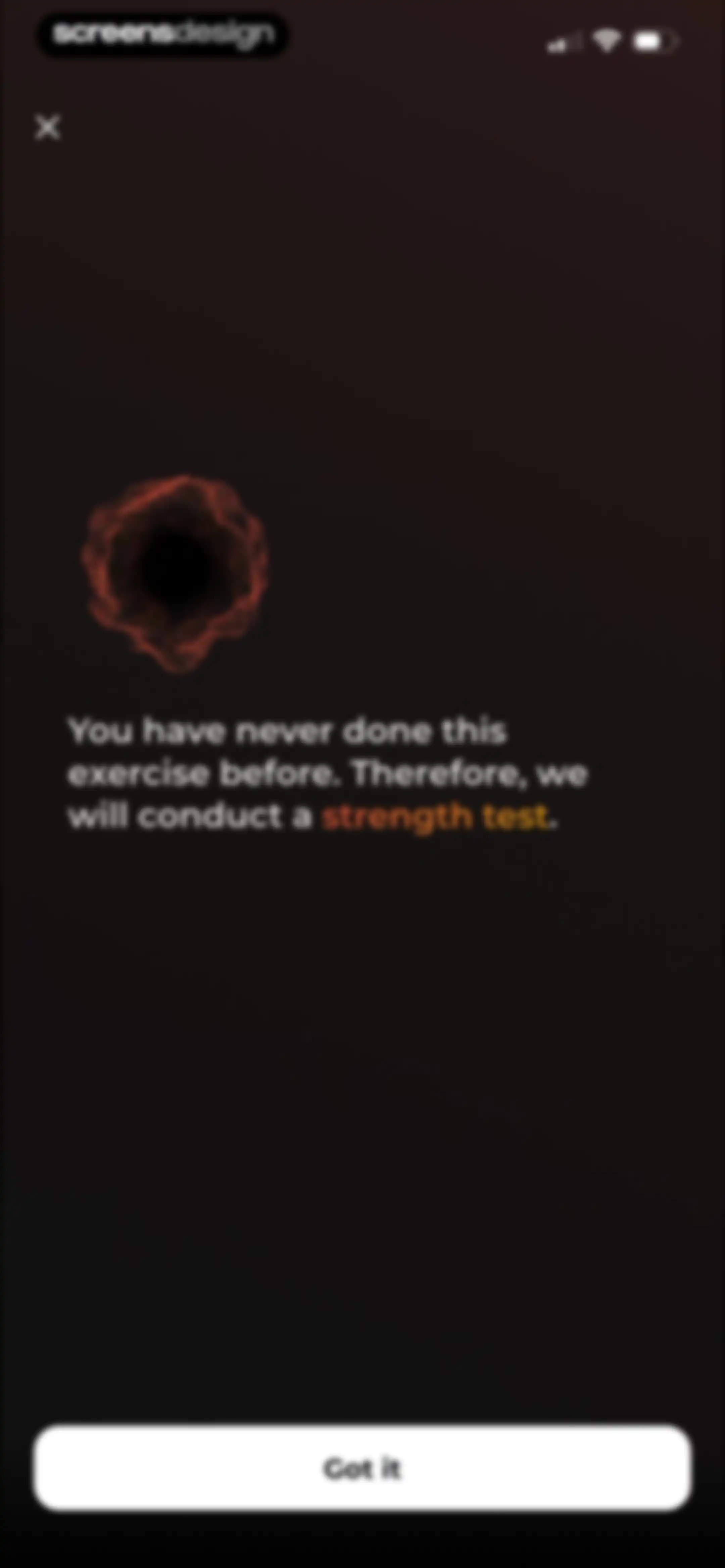 MCI - Personal Training AI screen 105