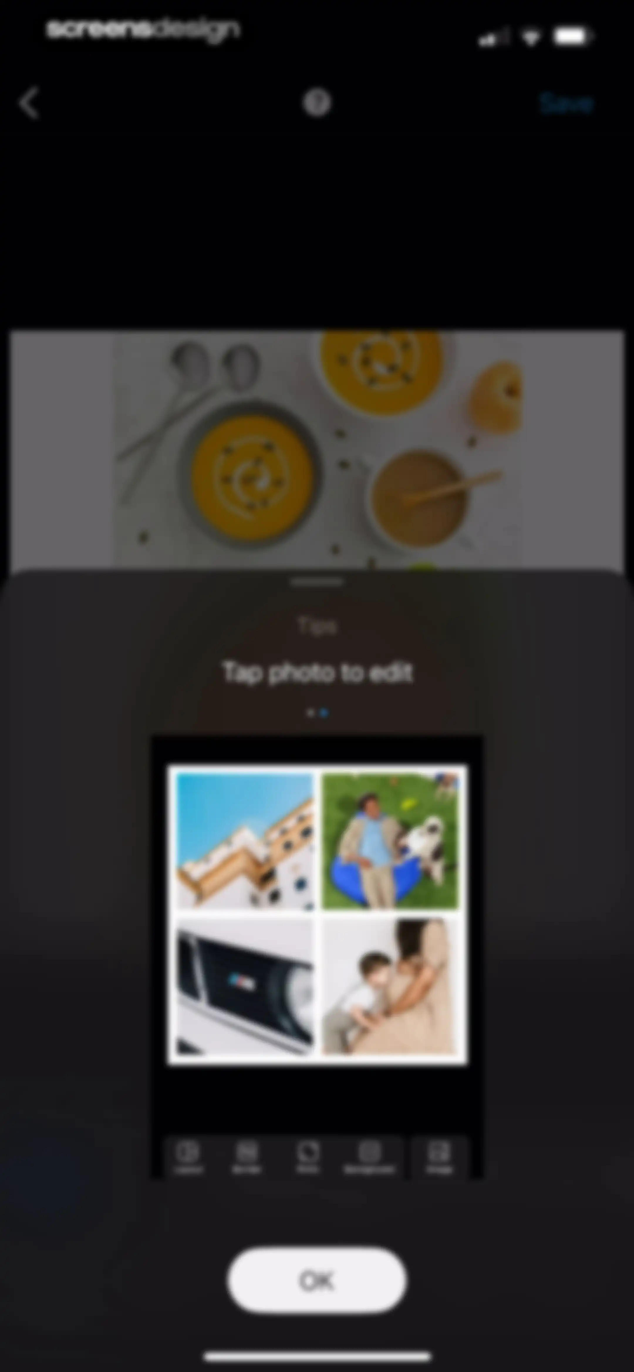 Layout for Instagram: Collage screen 16
