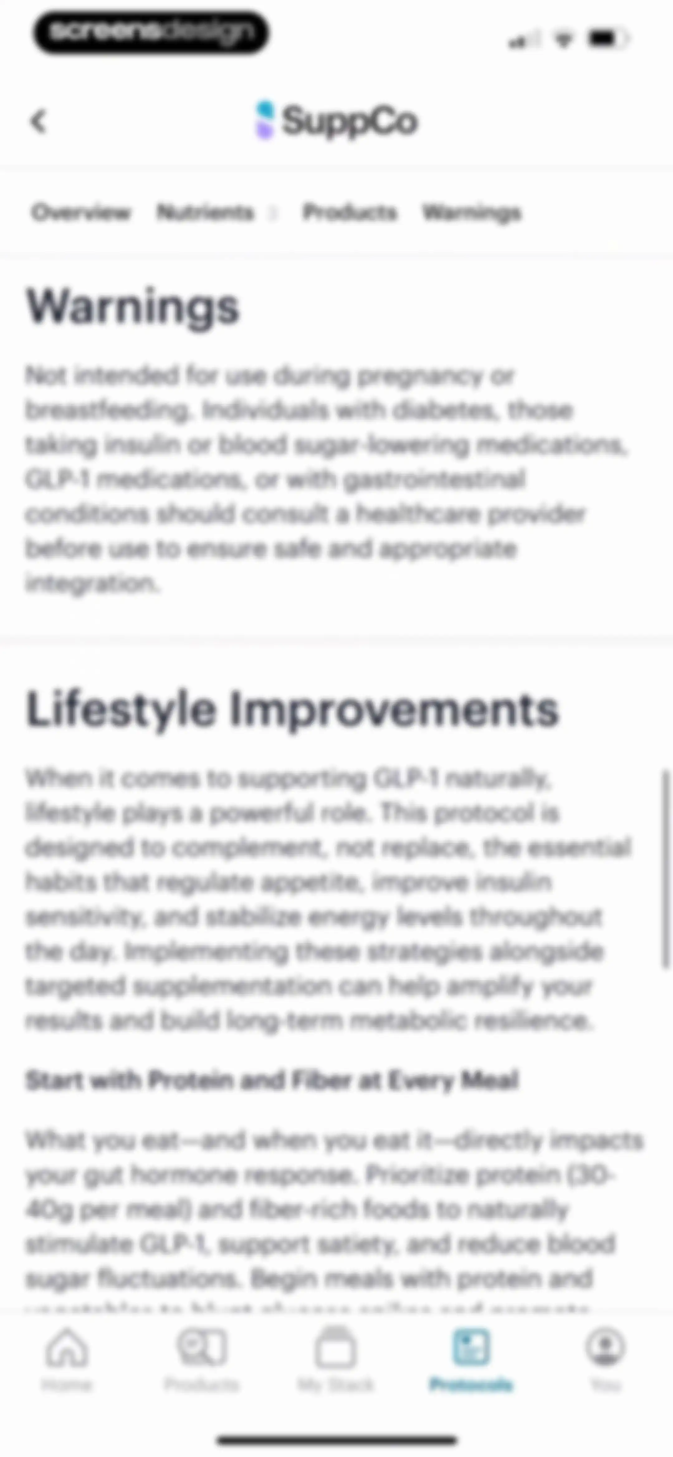 SuppCo: Supplement Scanner screen 122