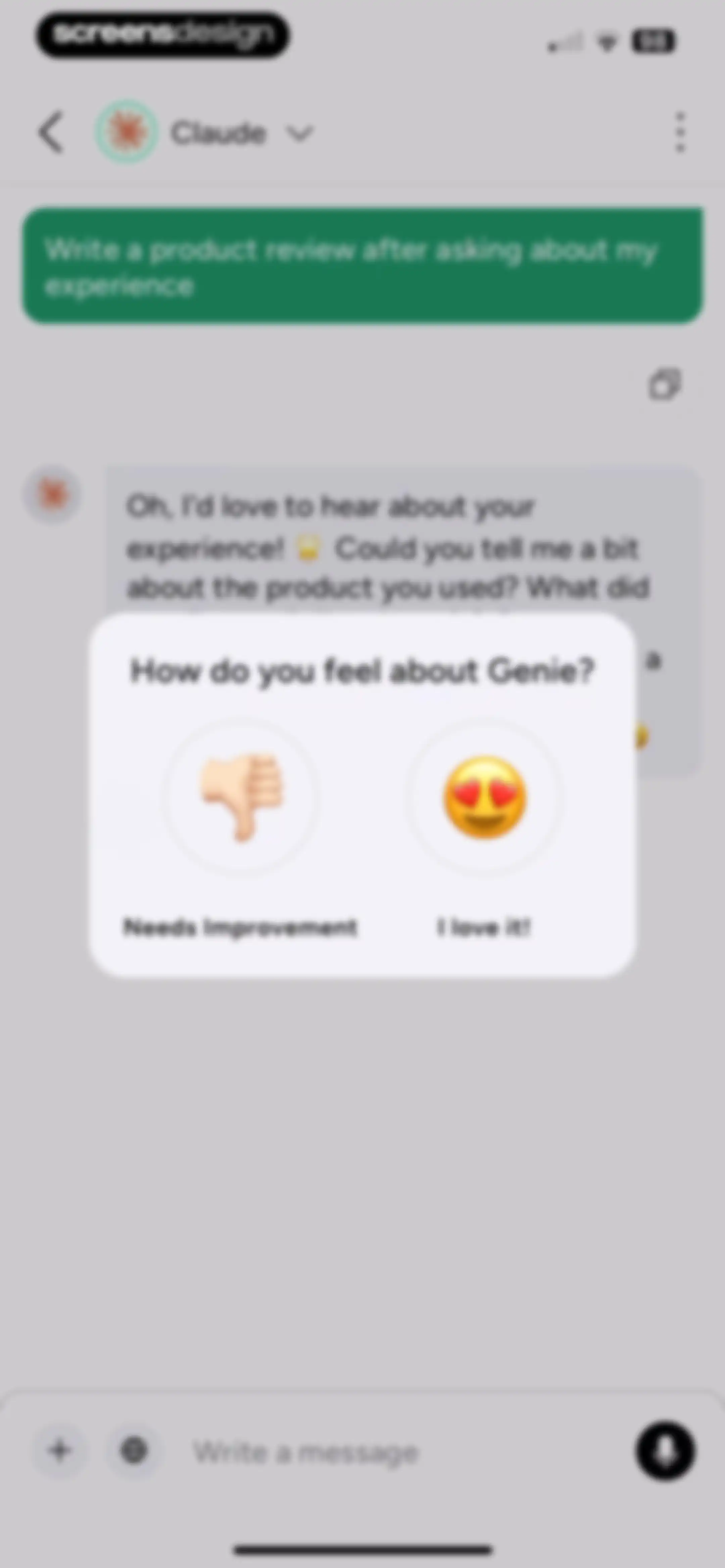 Chatbot AI Assistant - Genie screen 17