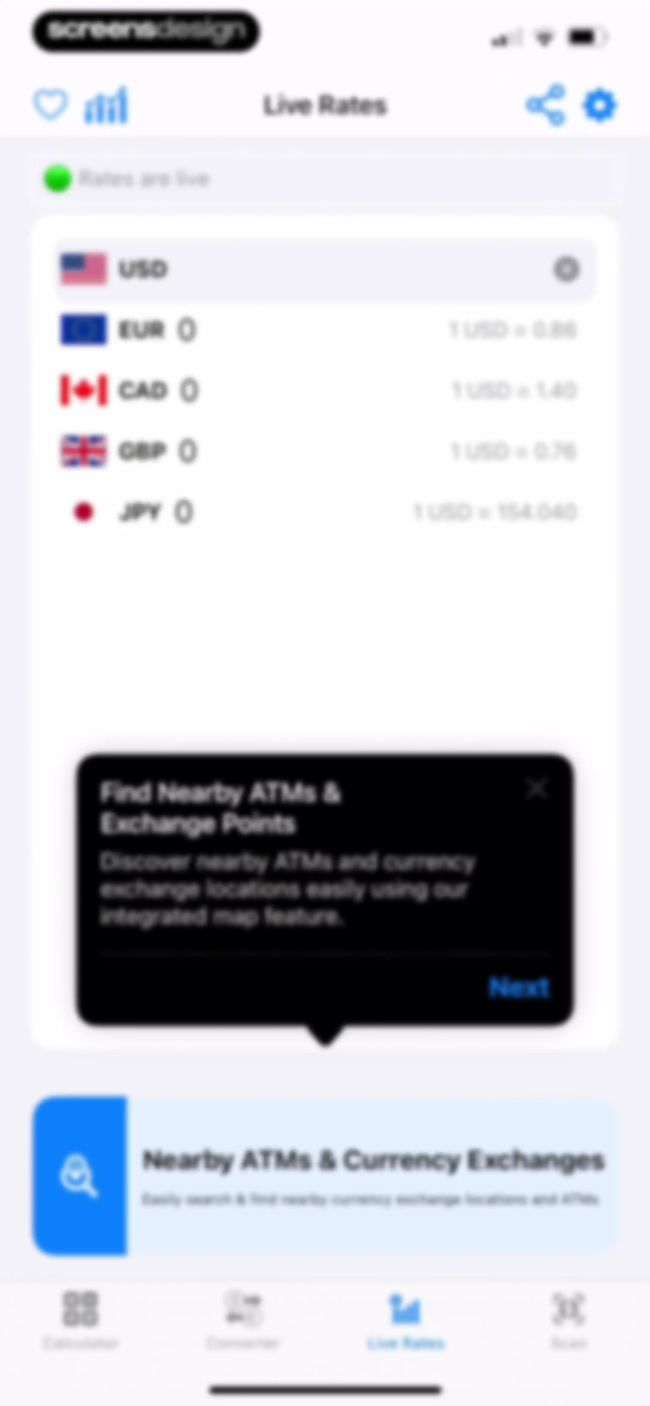 Currency Converter Calculator• screen 9