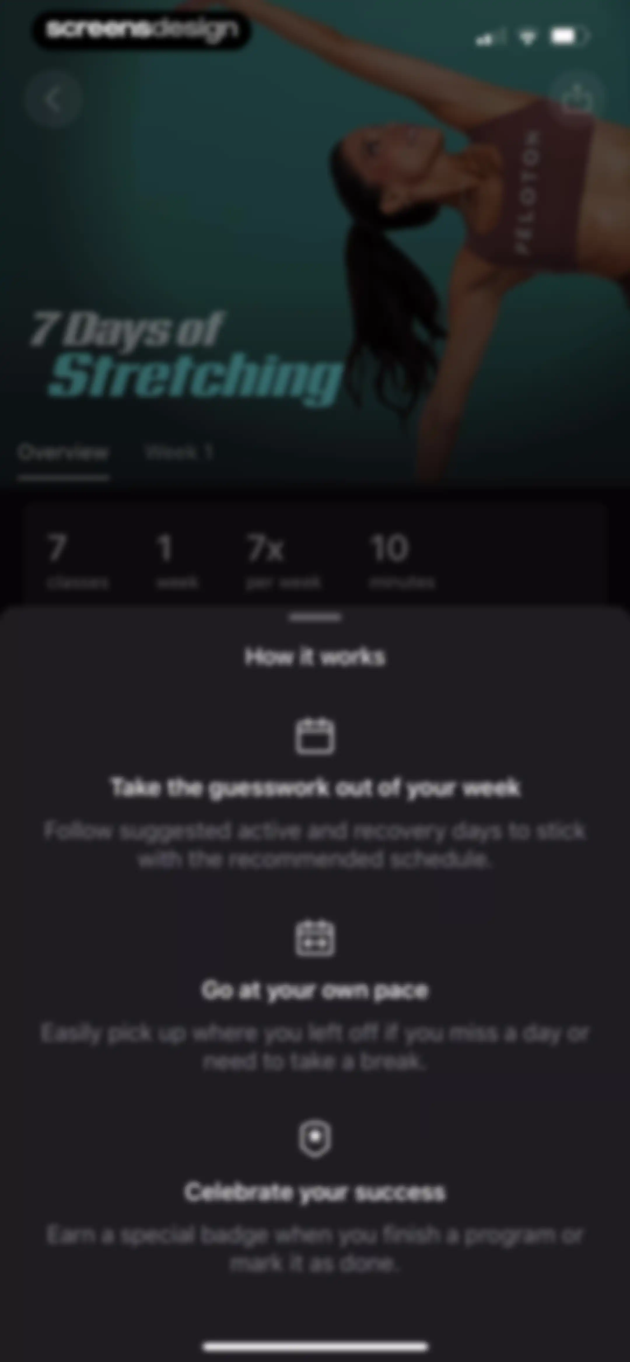 Peloton: Fitness & Workouts screen 157