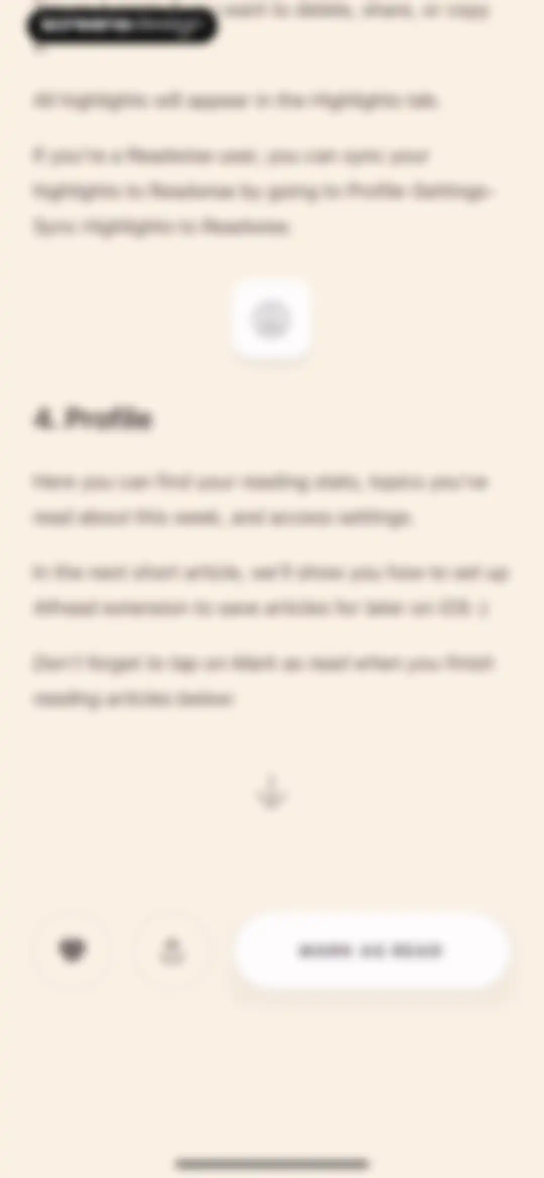 Alfread: grow reading habit screen 22