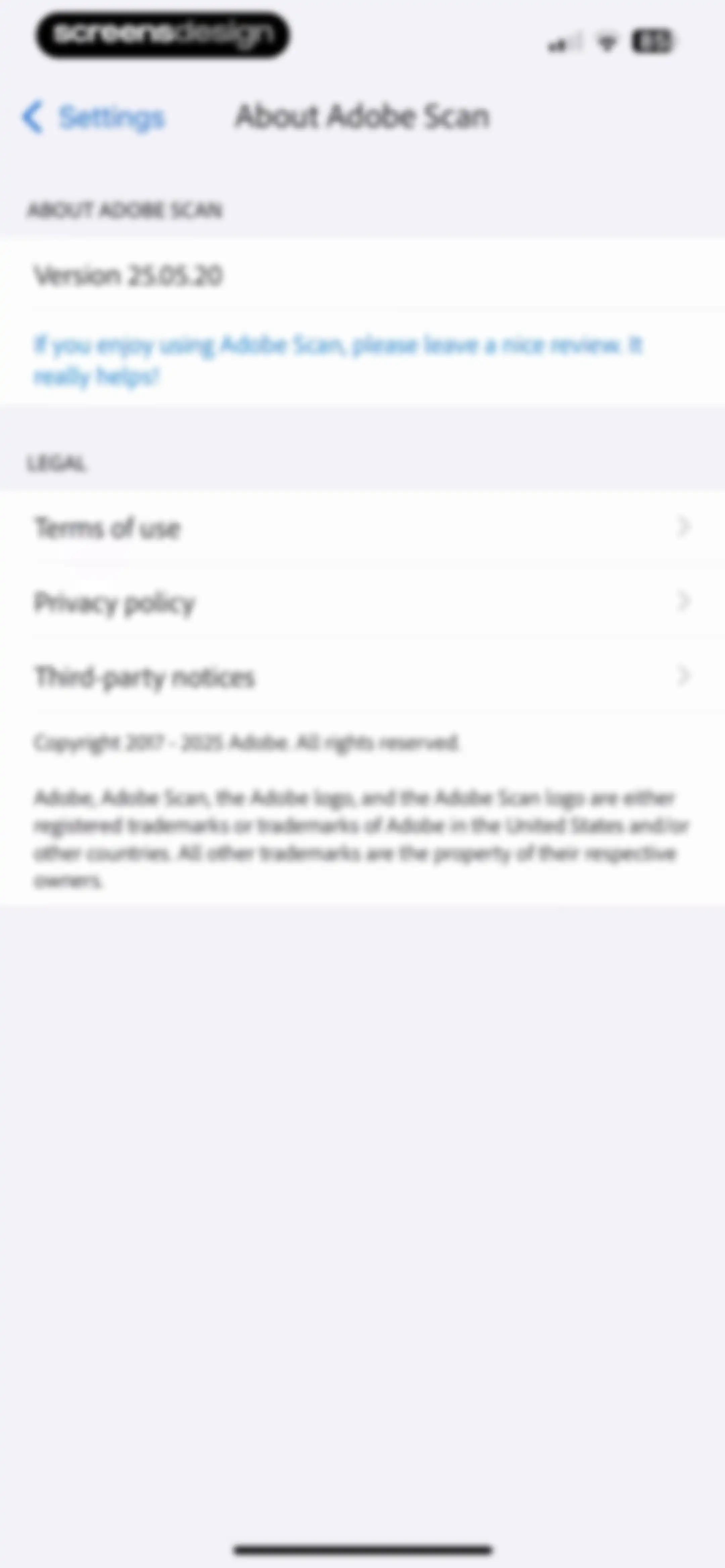 Adobe Scan: PDF & OCR Scanner screen 101