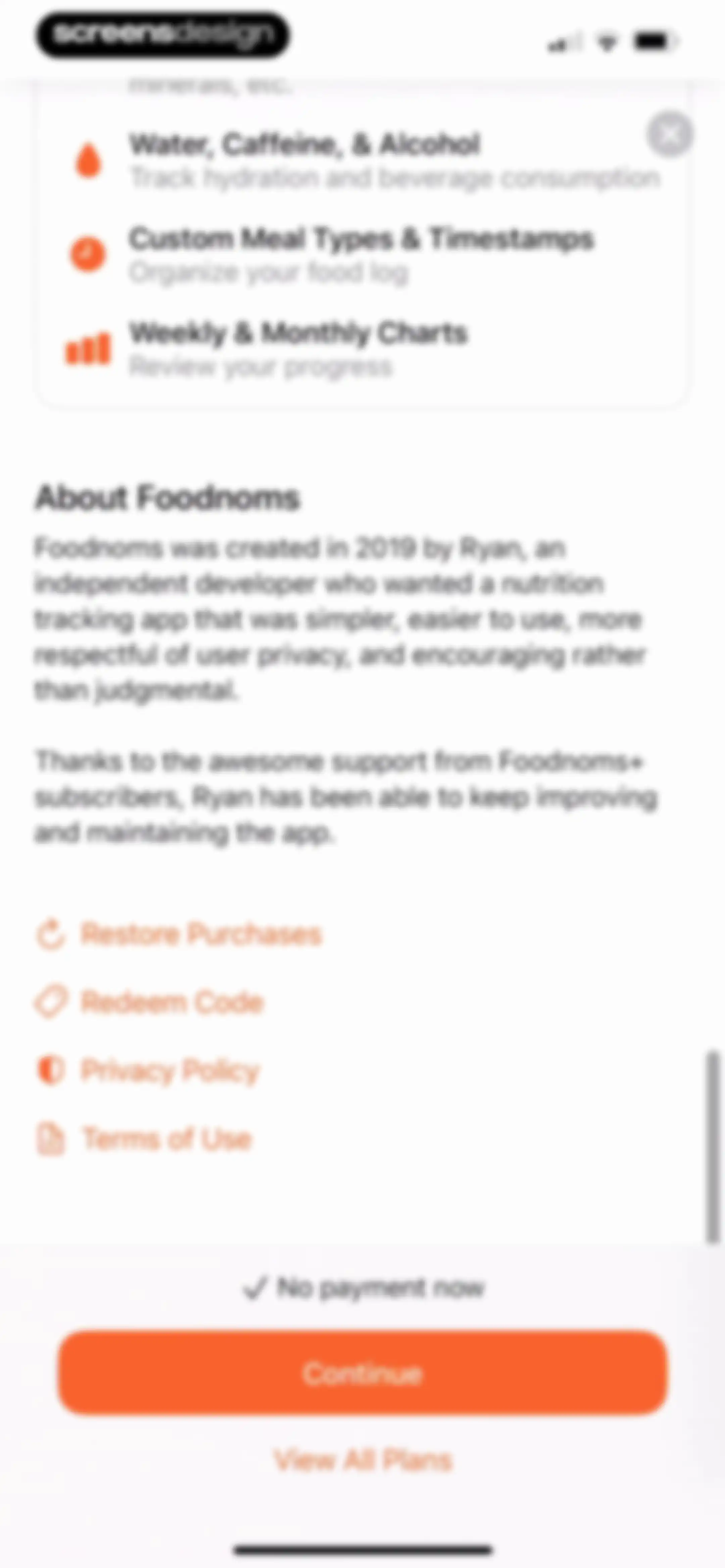 Nutrition Tracker: Foodnoms screen 22