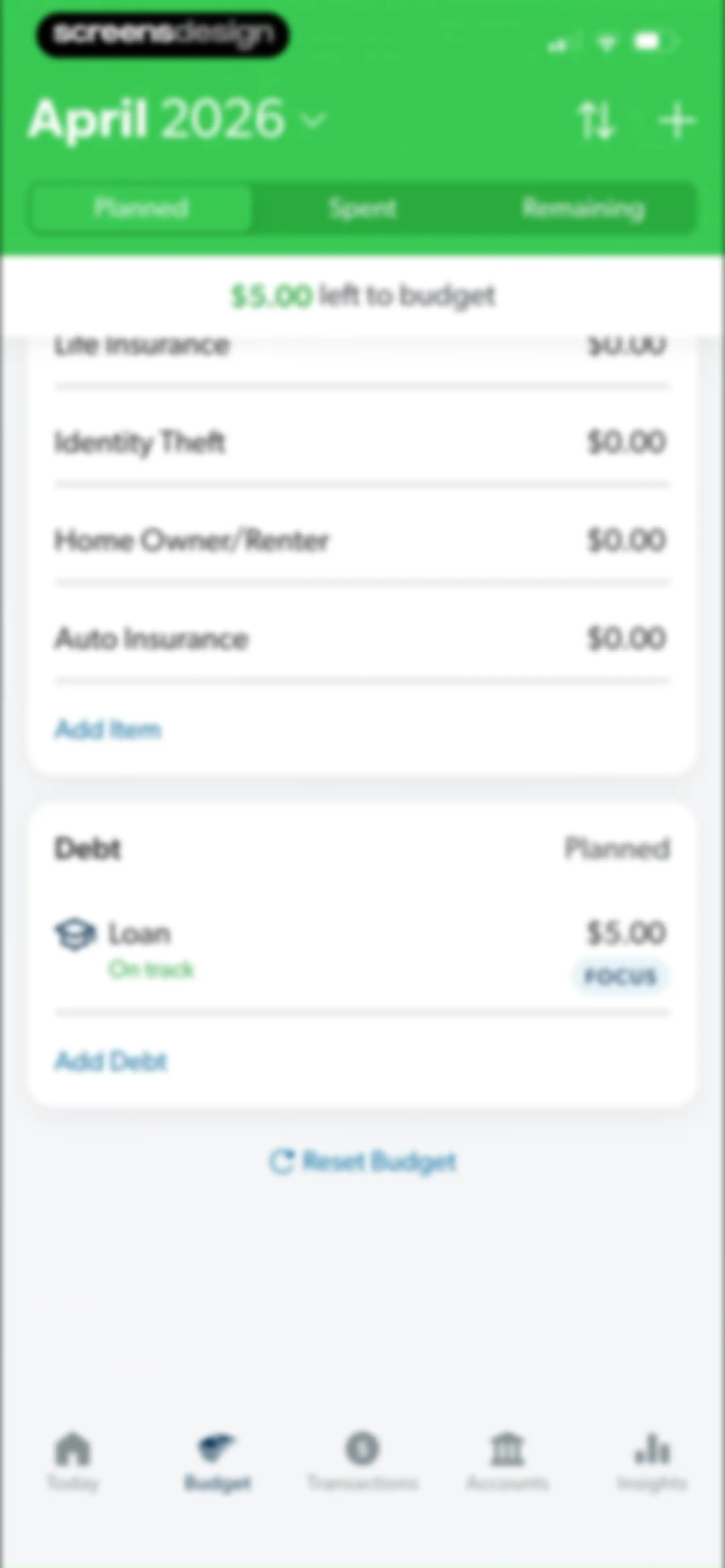EveryDollar: Budget Management screen 46