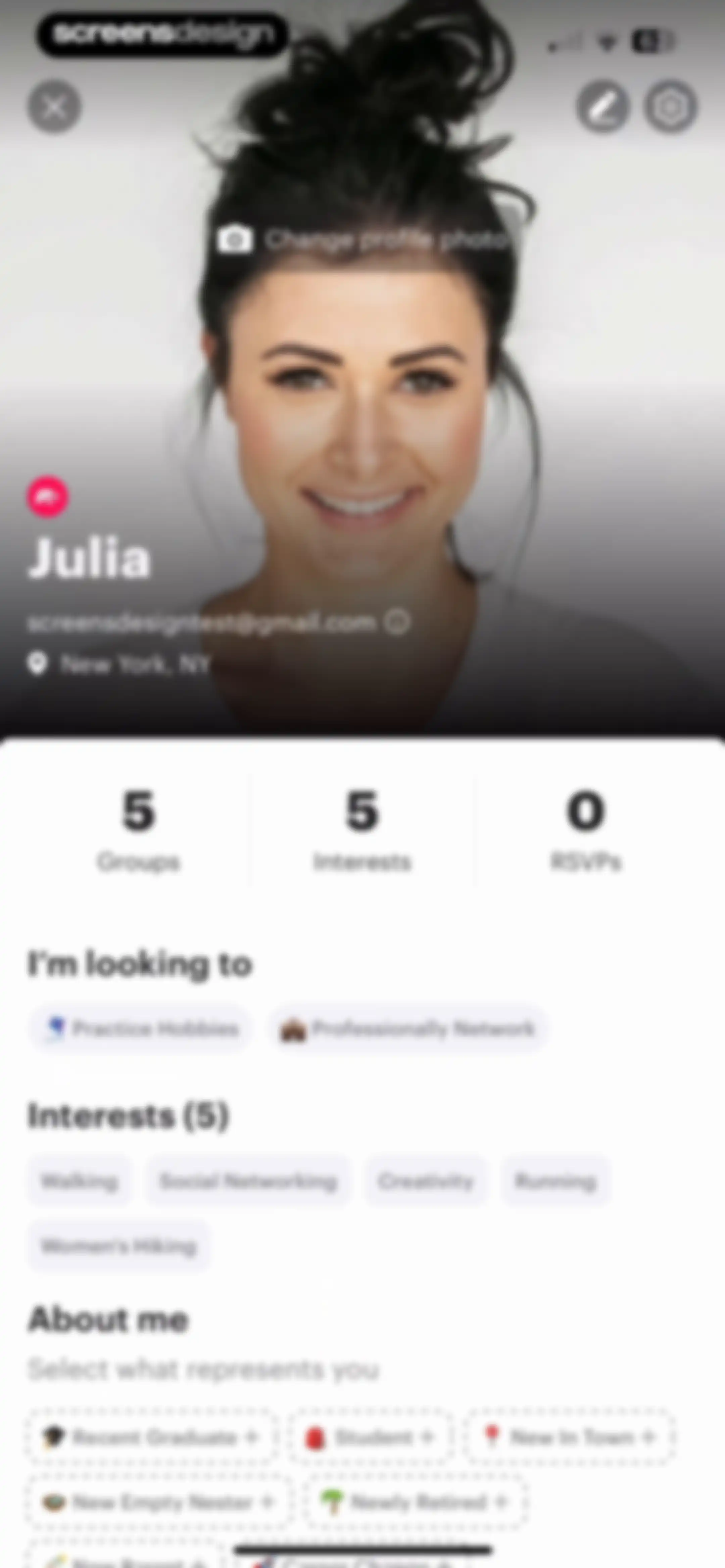 Meetup: Social Events & Groups screen 103