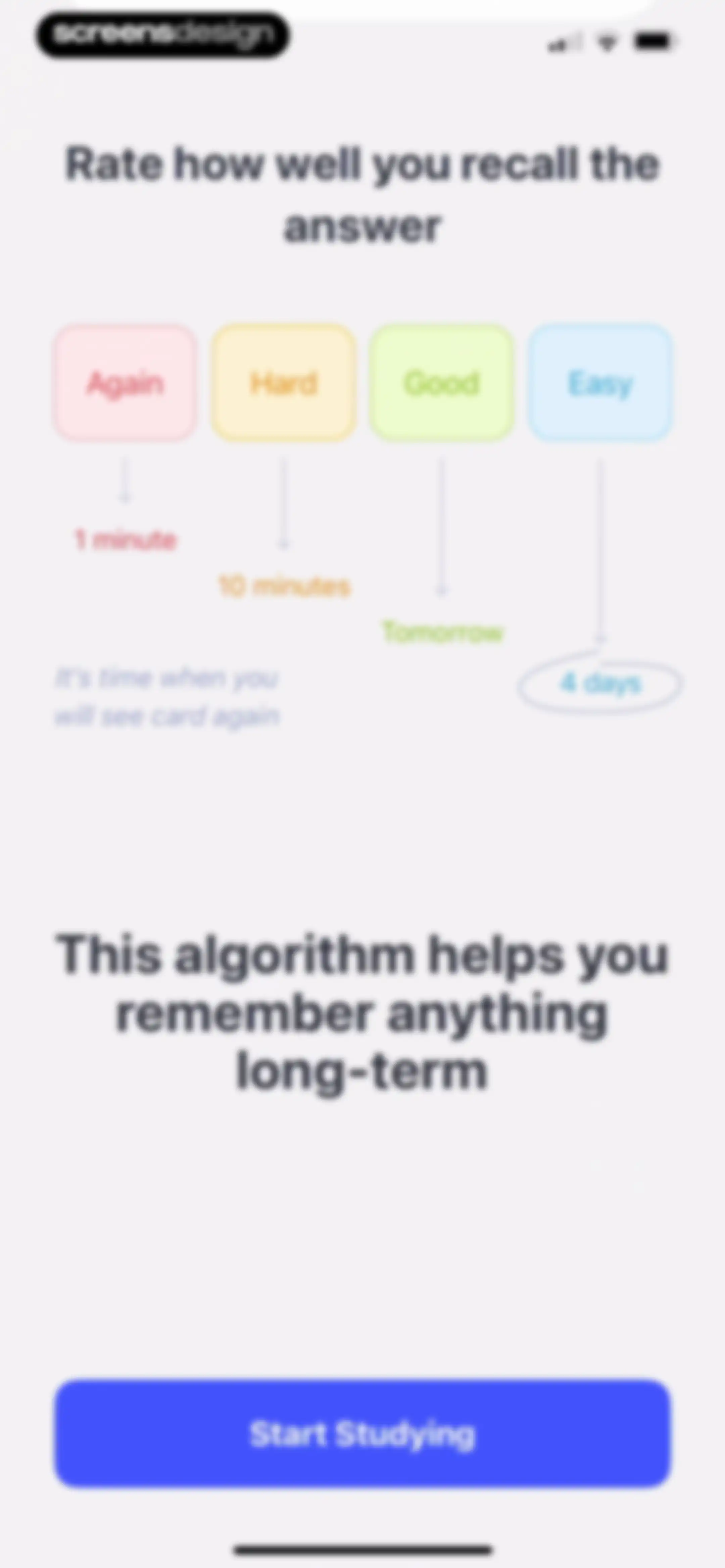 Cogni: Flashcards Learning screen 27