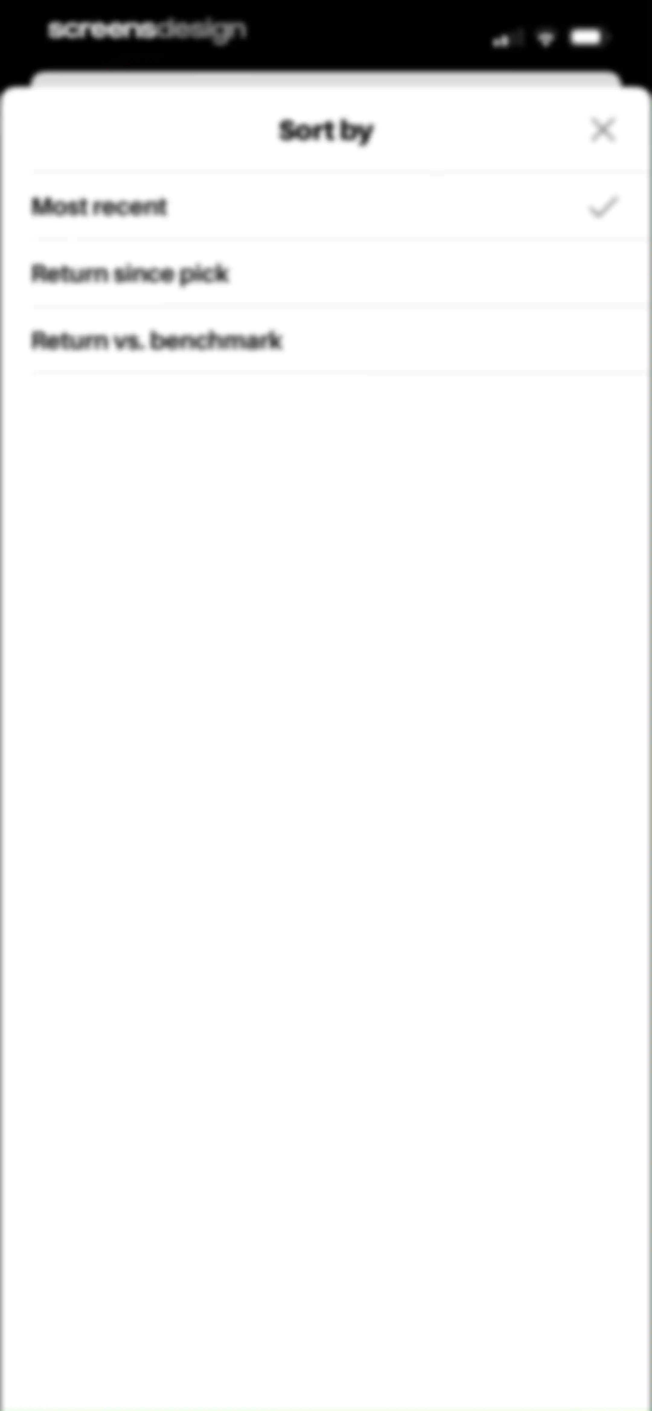 Barron’s - Investing Insights screen 65