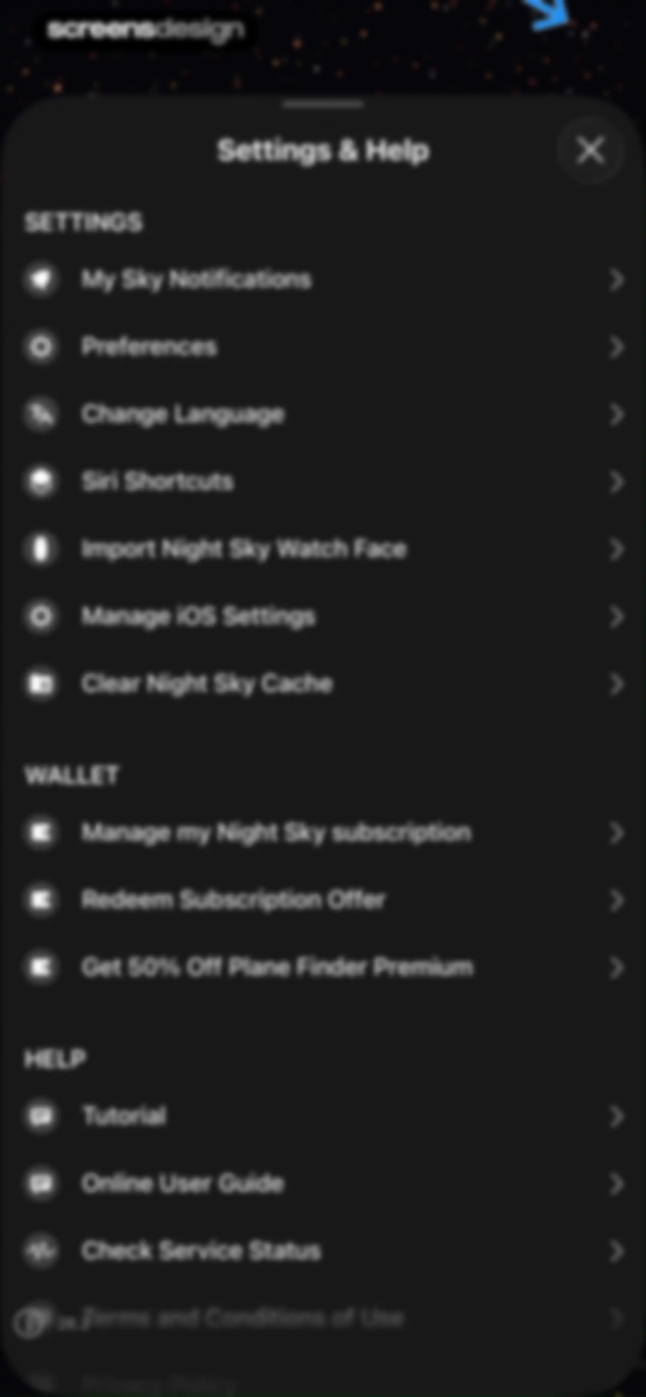 Night Sky screen 117