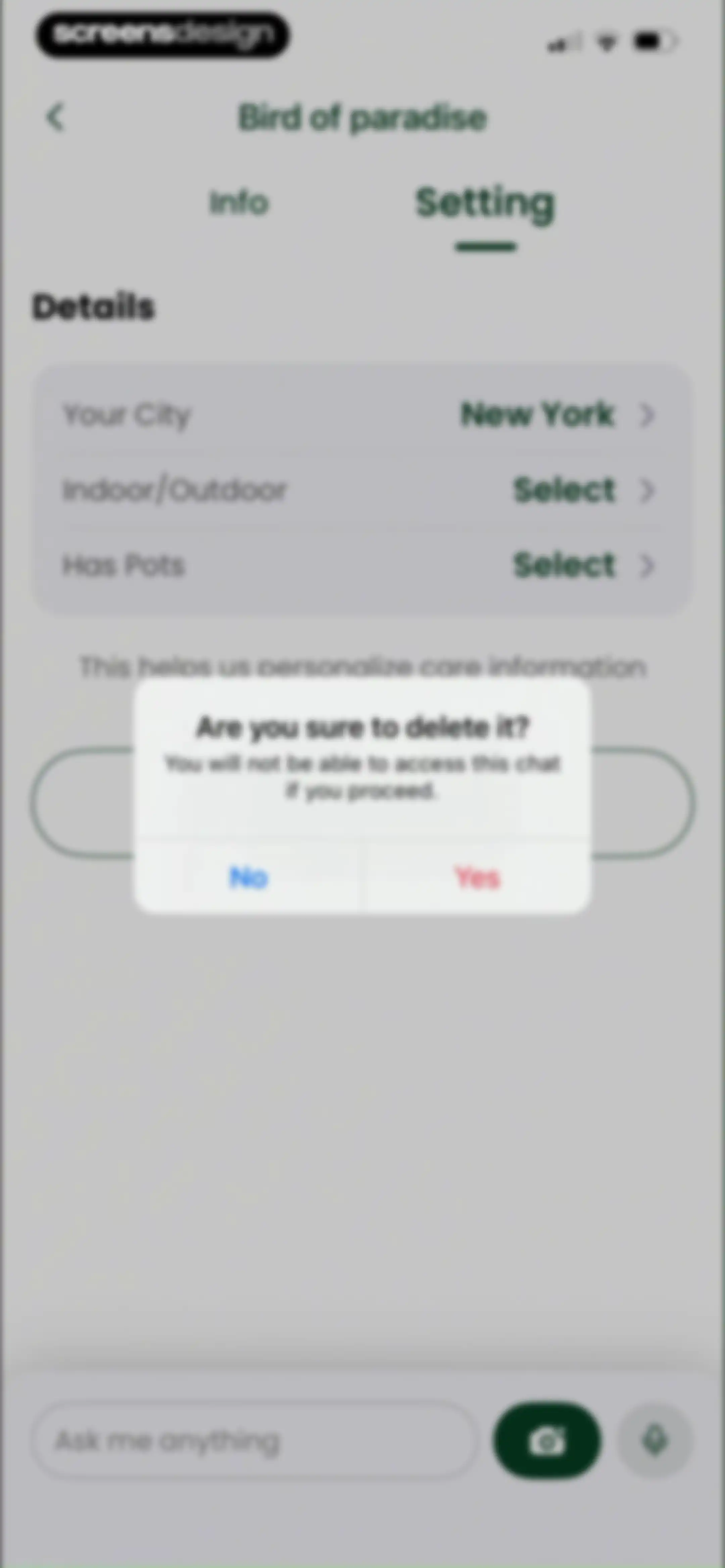 PlantAI: Identifier & Diagnose screen 69