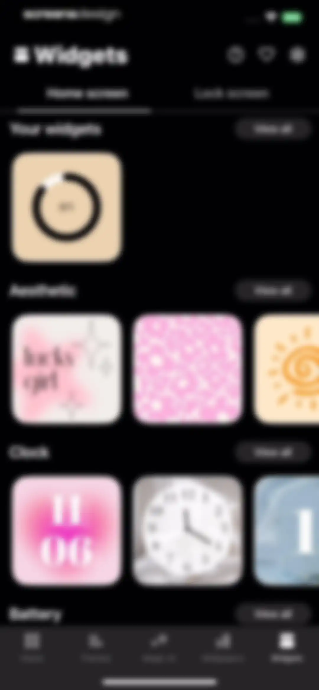 Aesthetic: App icons & Widgets screen 92