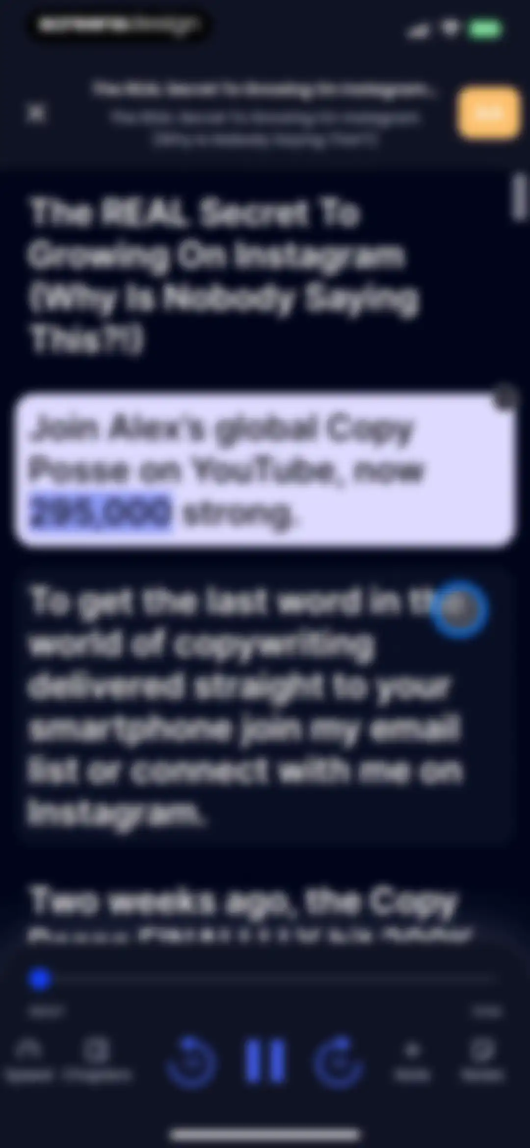 Listening: Text to Speech screen 24