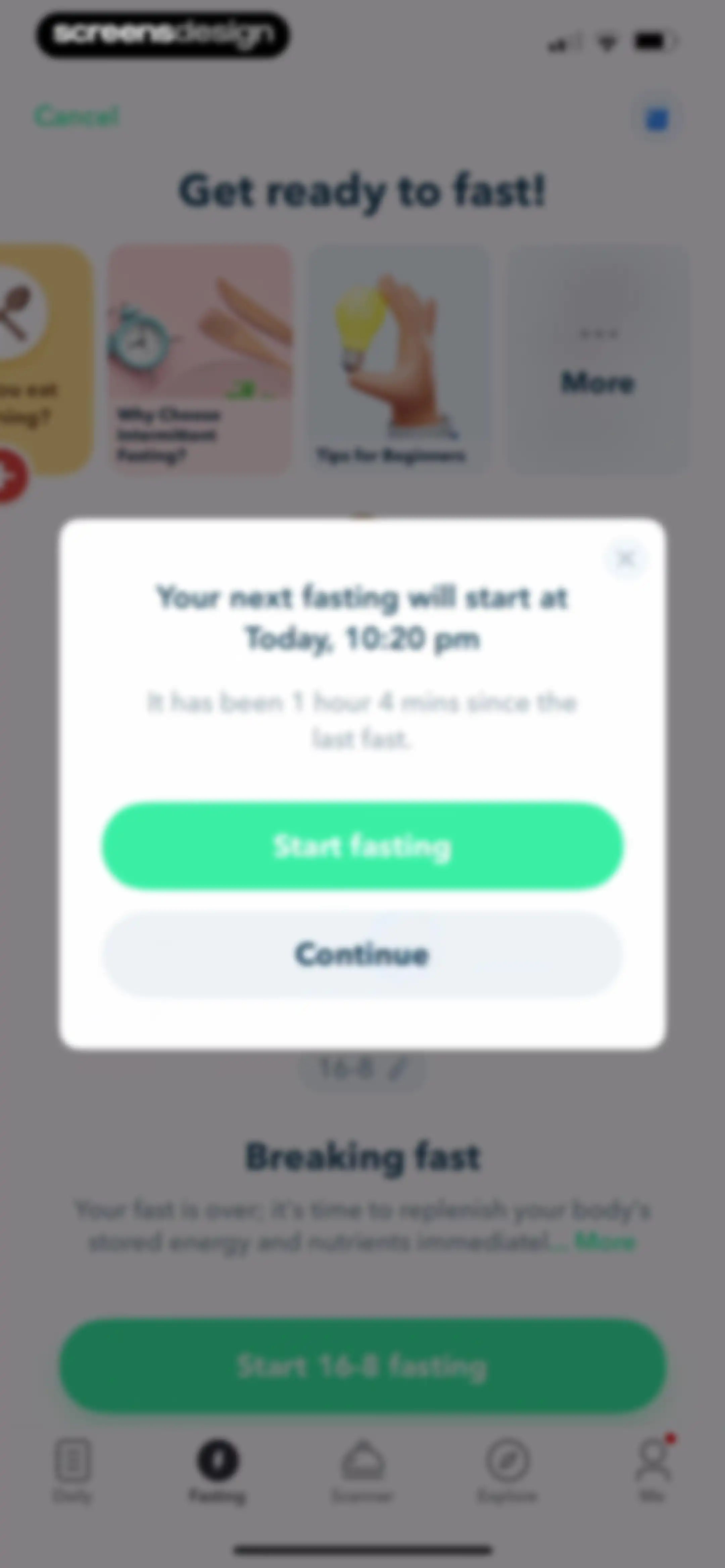 Intermittent Fasting Tracker - screen 169