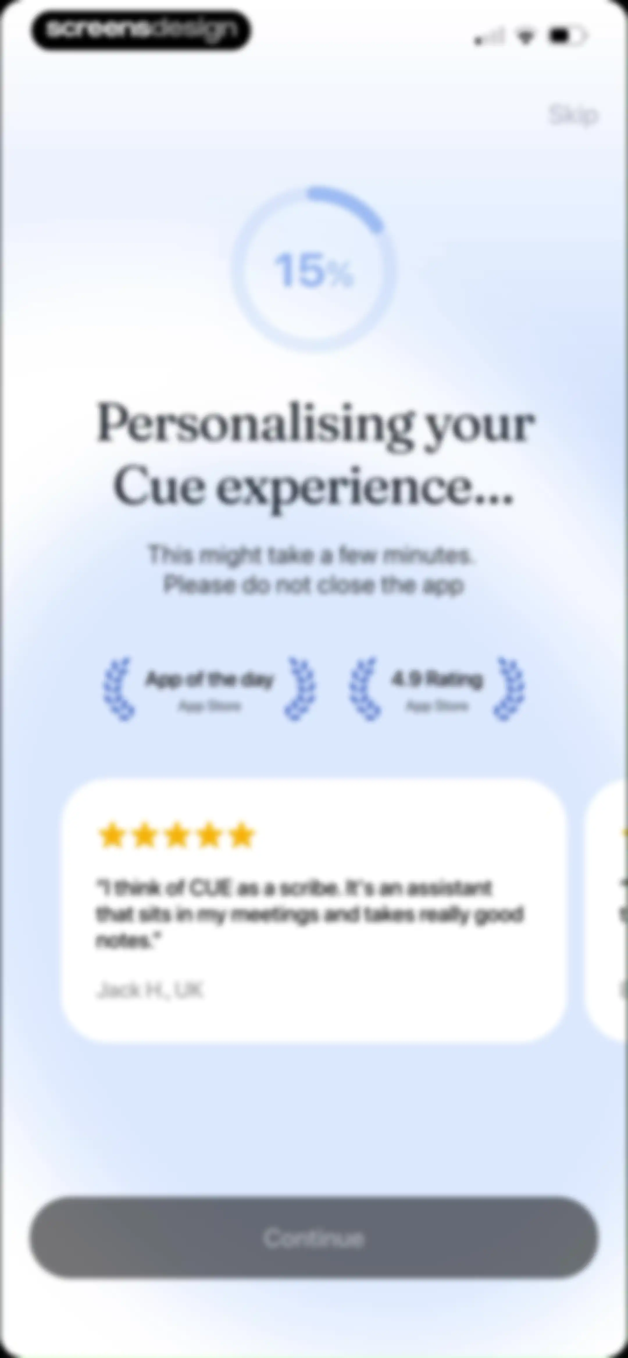 Cue: AI Note Taker & Recorder screen 15