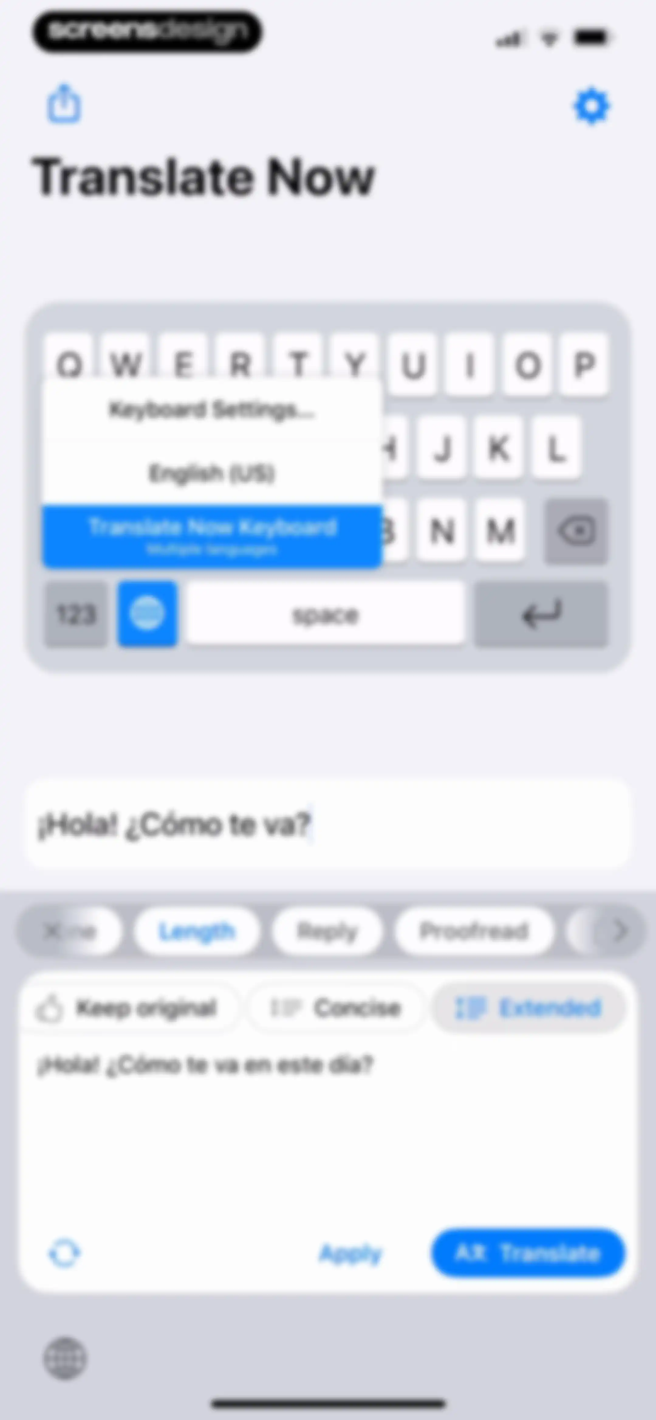 Translator Keyboard - Language screen 25