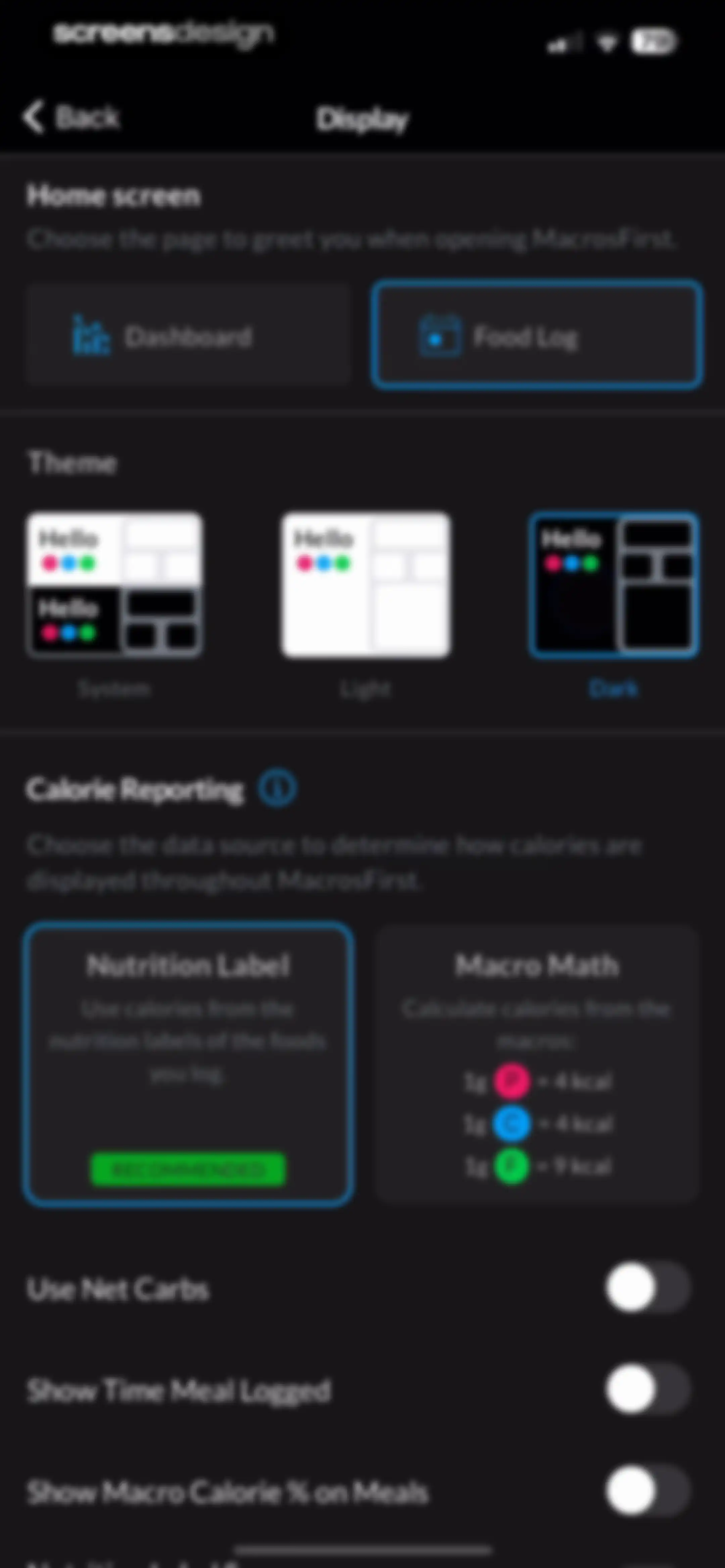 MacrosFirst - Macro Tracker screen 138