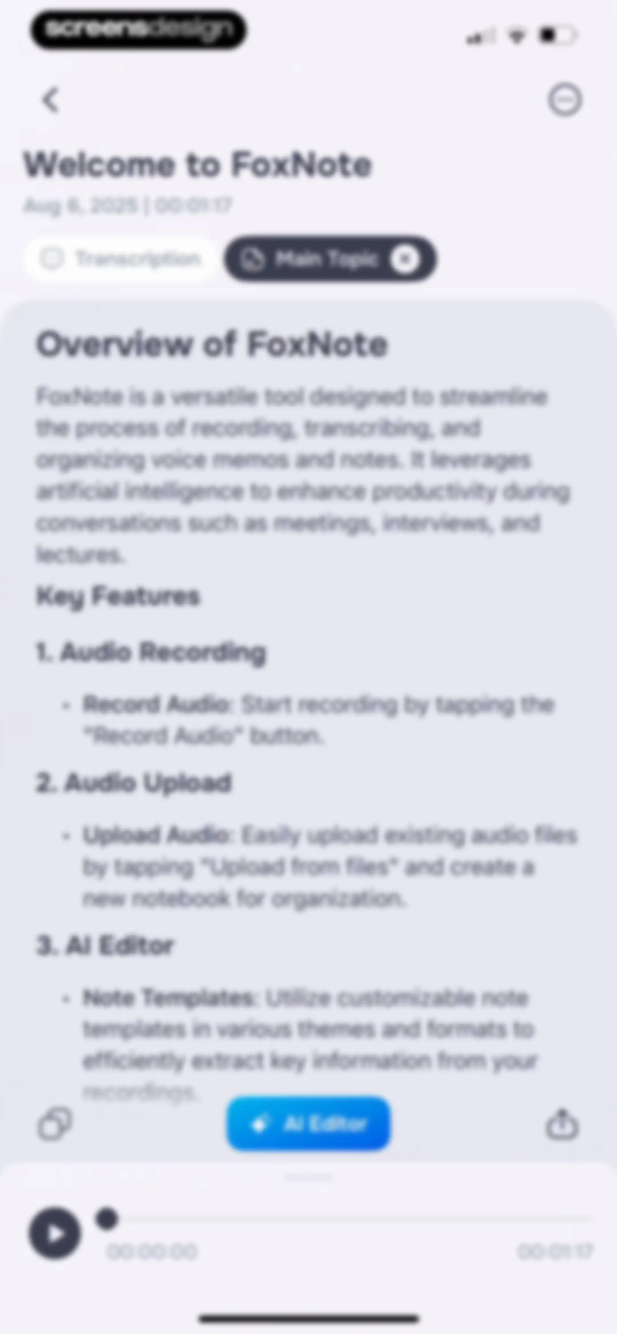 FoxNote - AI Note Taker screen 41