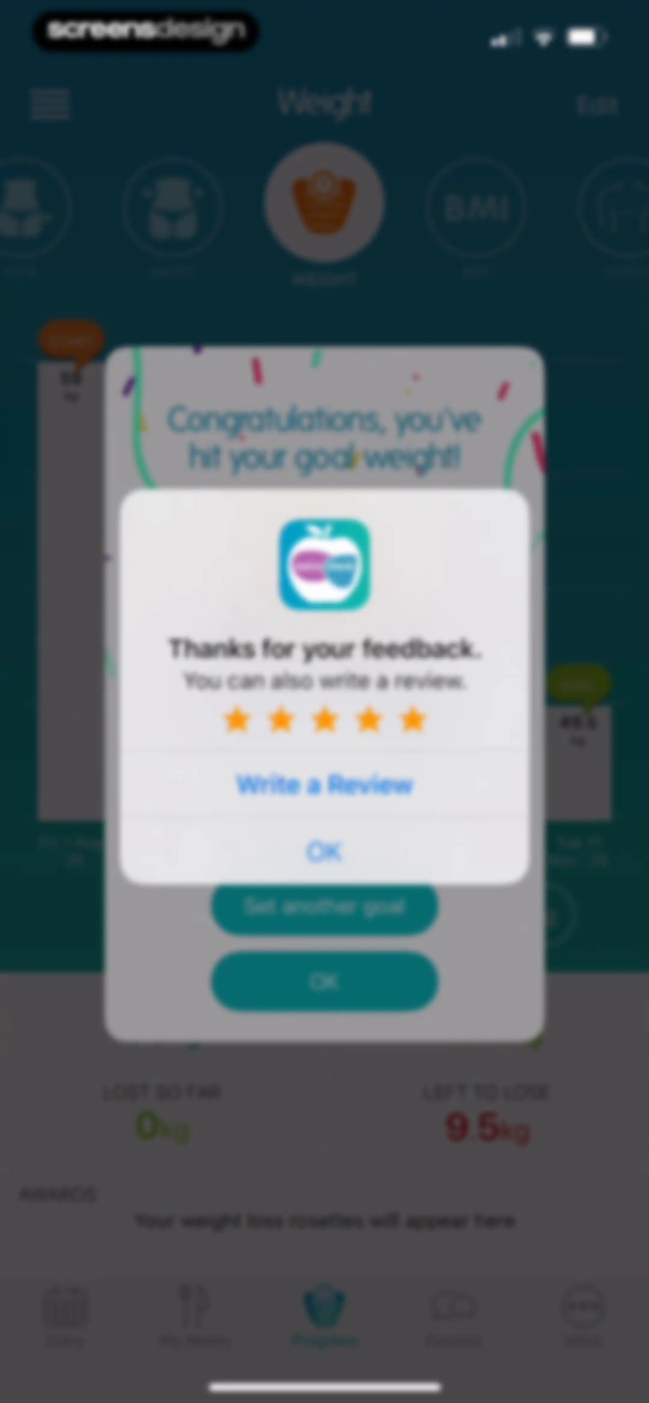 Calorie Counter + screen 123