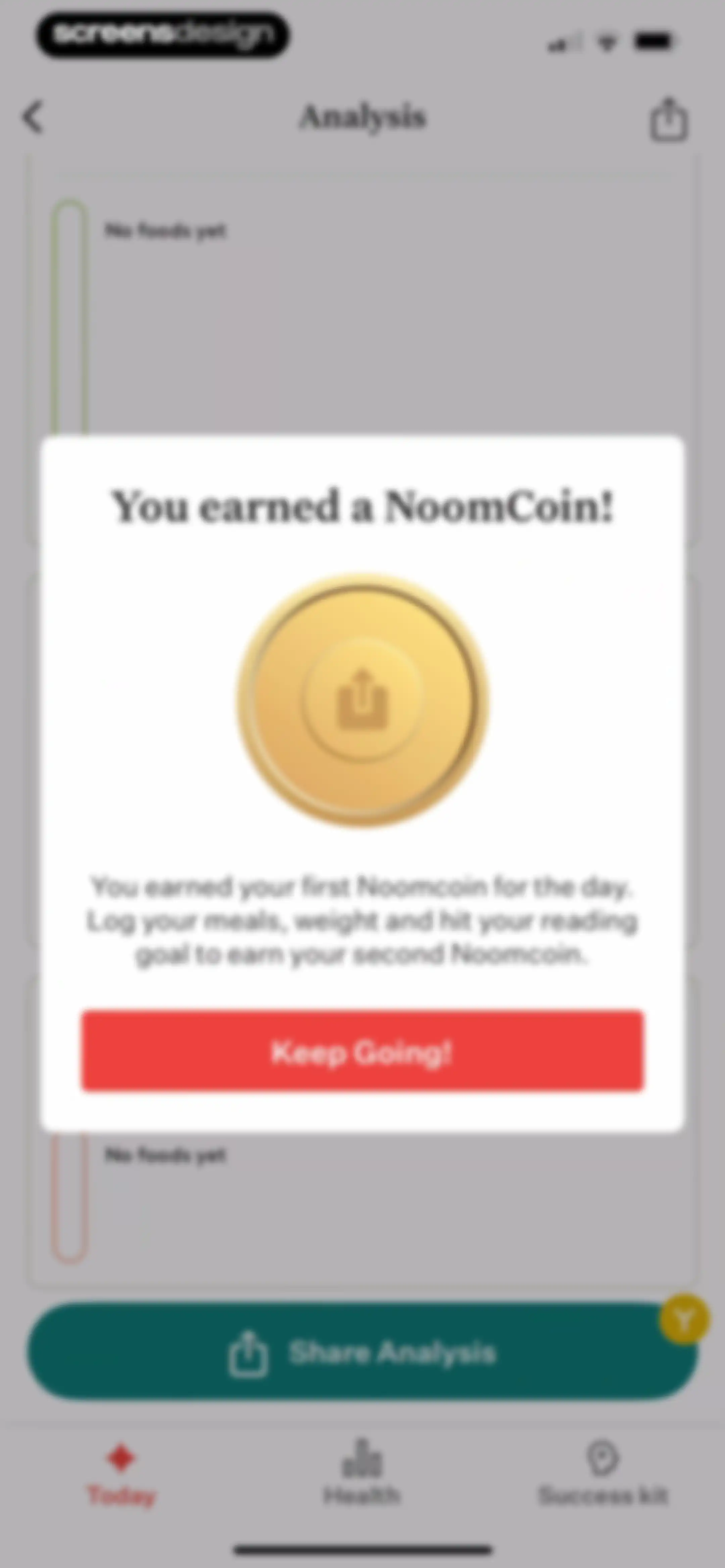 Noom Weight Loss, Food Tracker screen 142