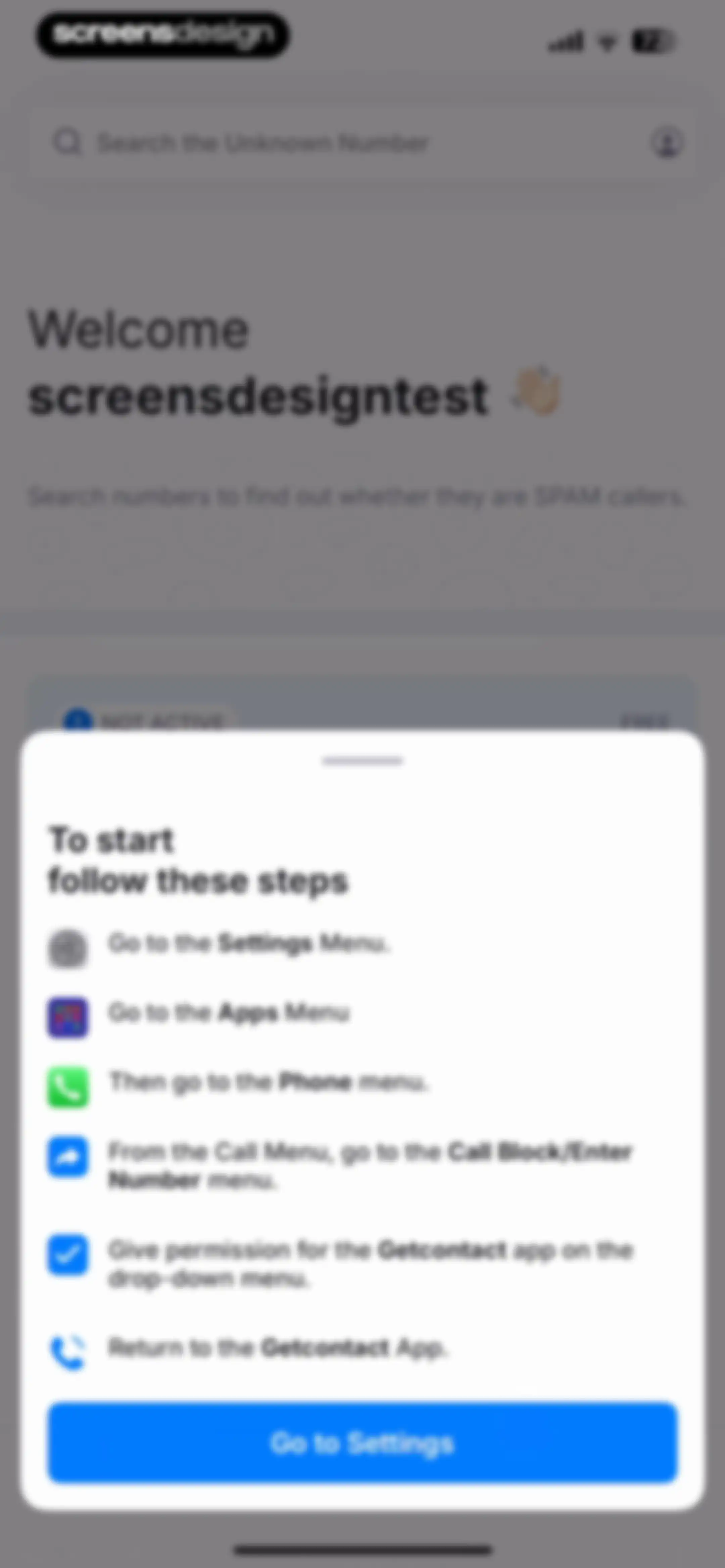 Getcontact screen 40