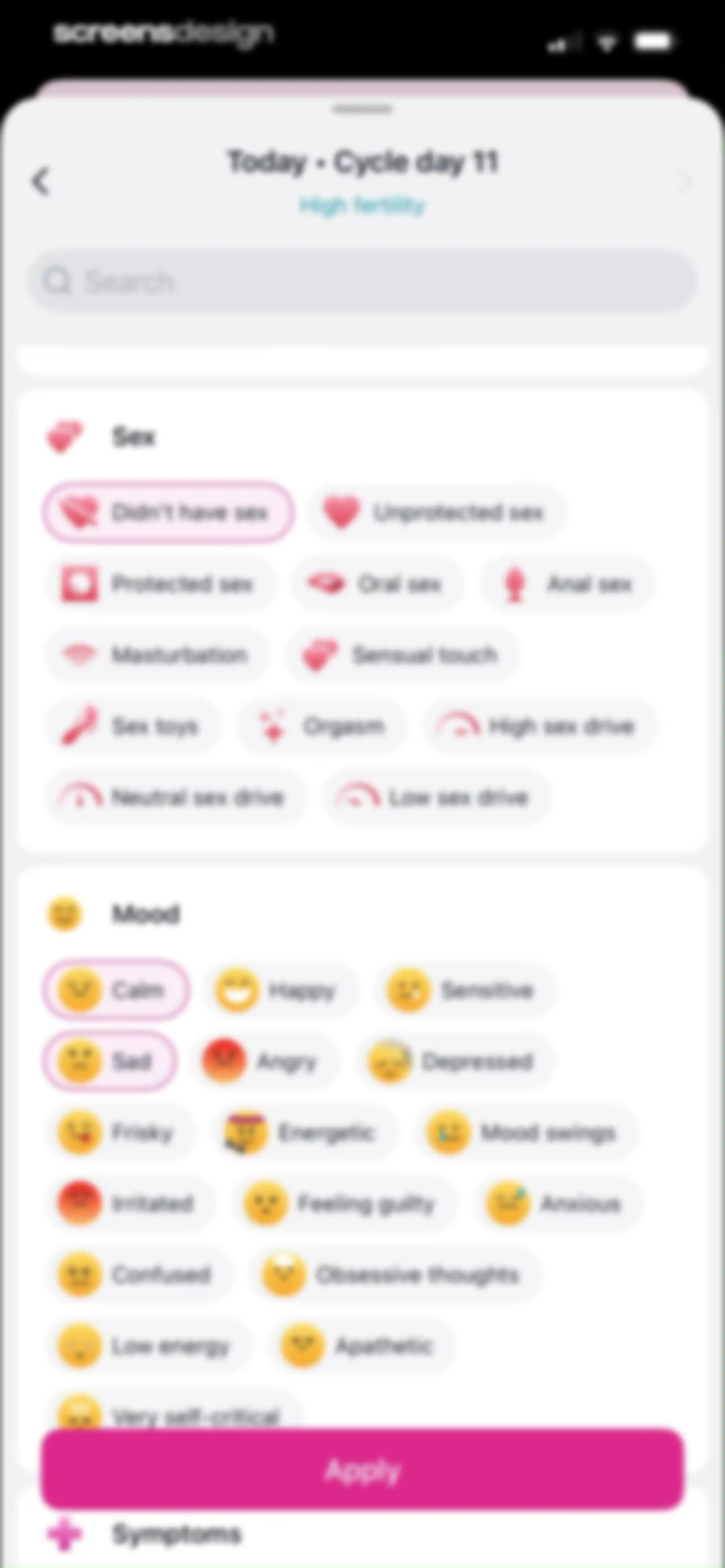 Pregmate Ovulation Tracker screen 61