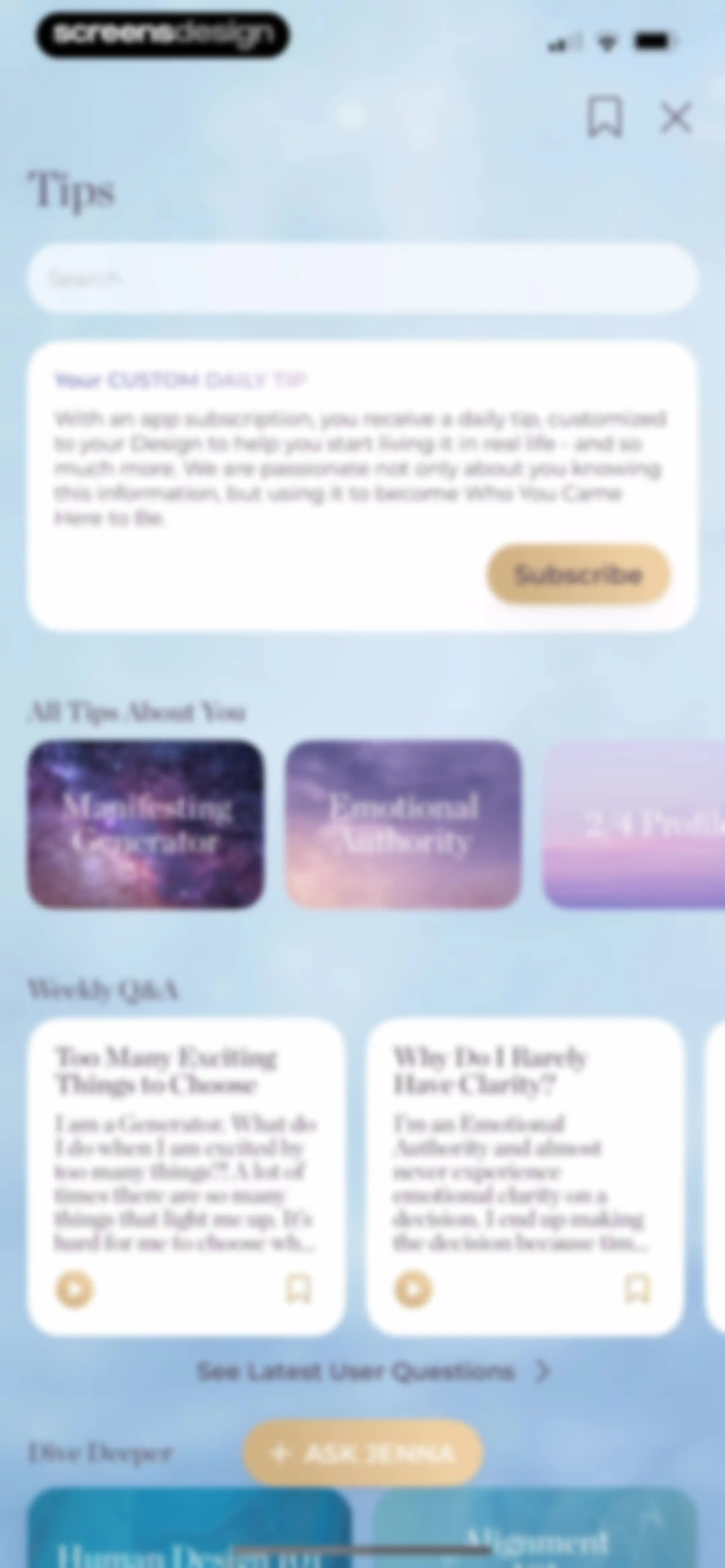 Align: The Human Design App screen 25