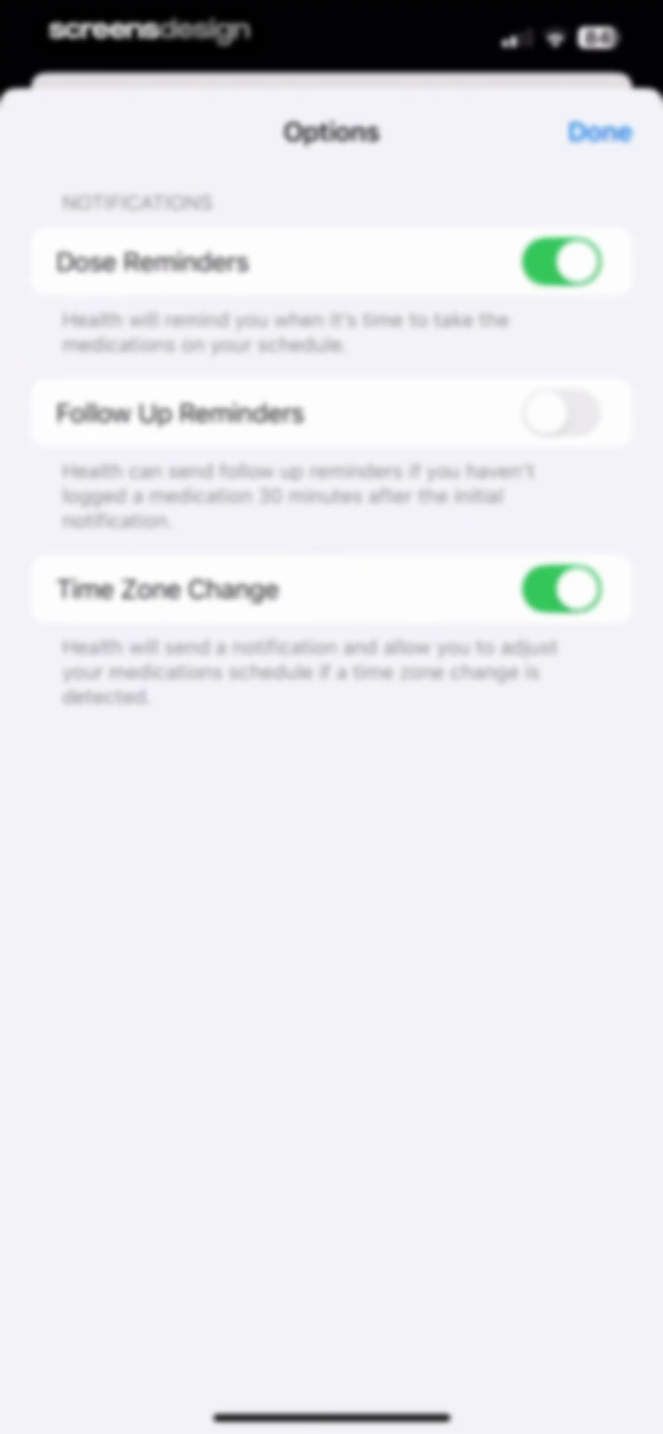 Apple Health screen 131