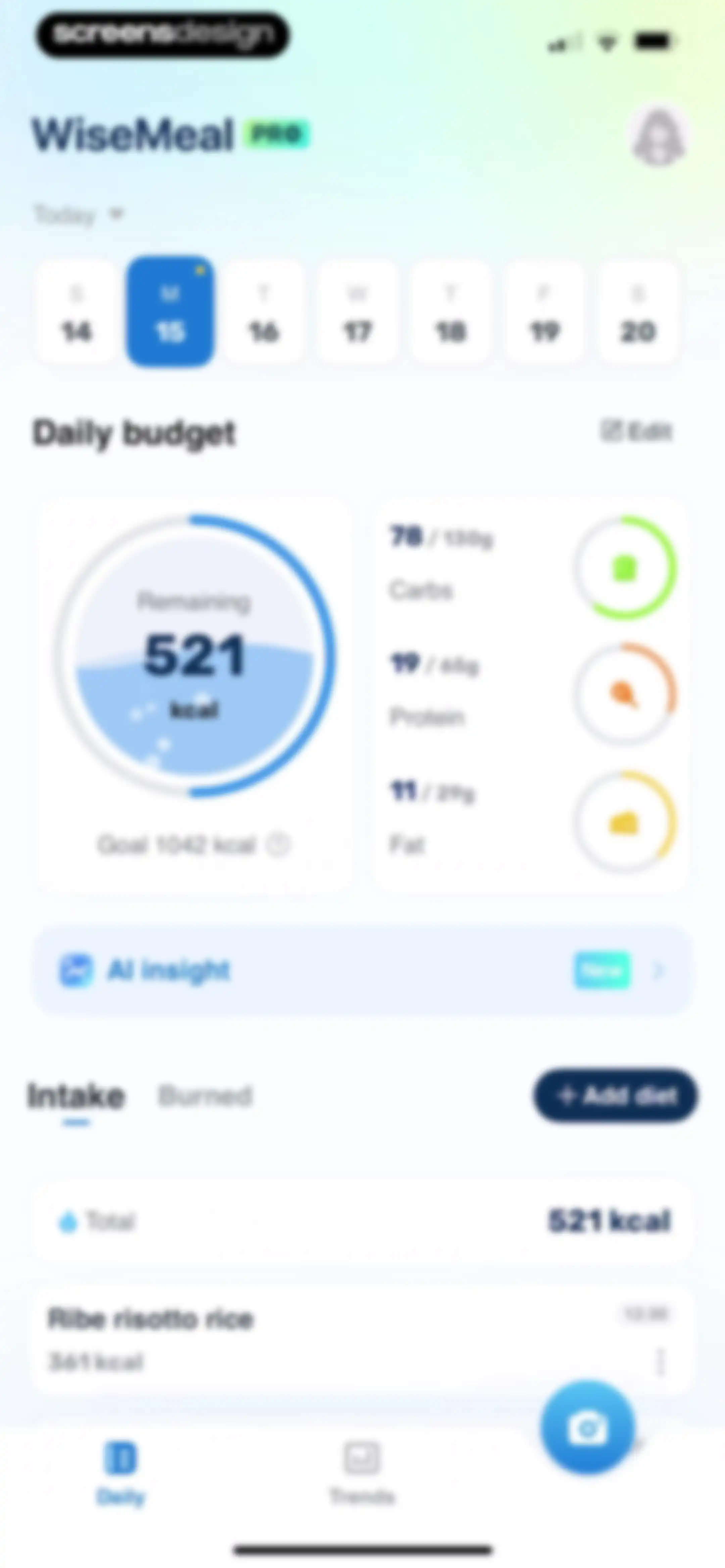 WiseMeal: Al Calorie Tracker screen 63
