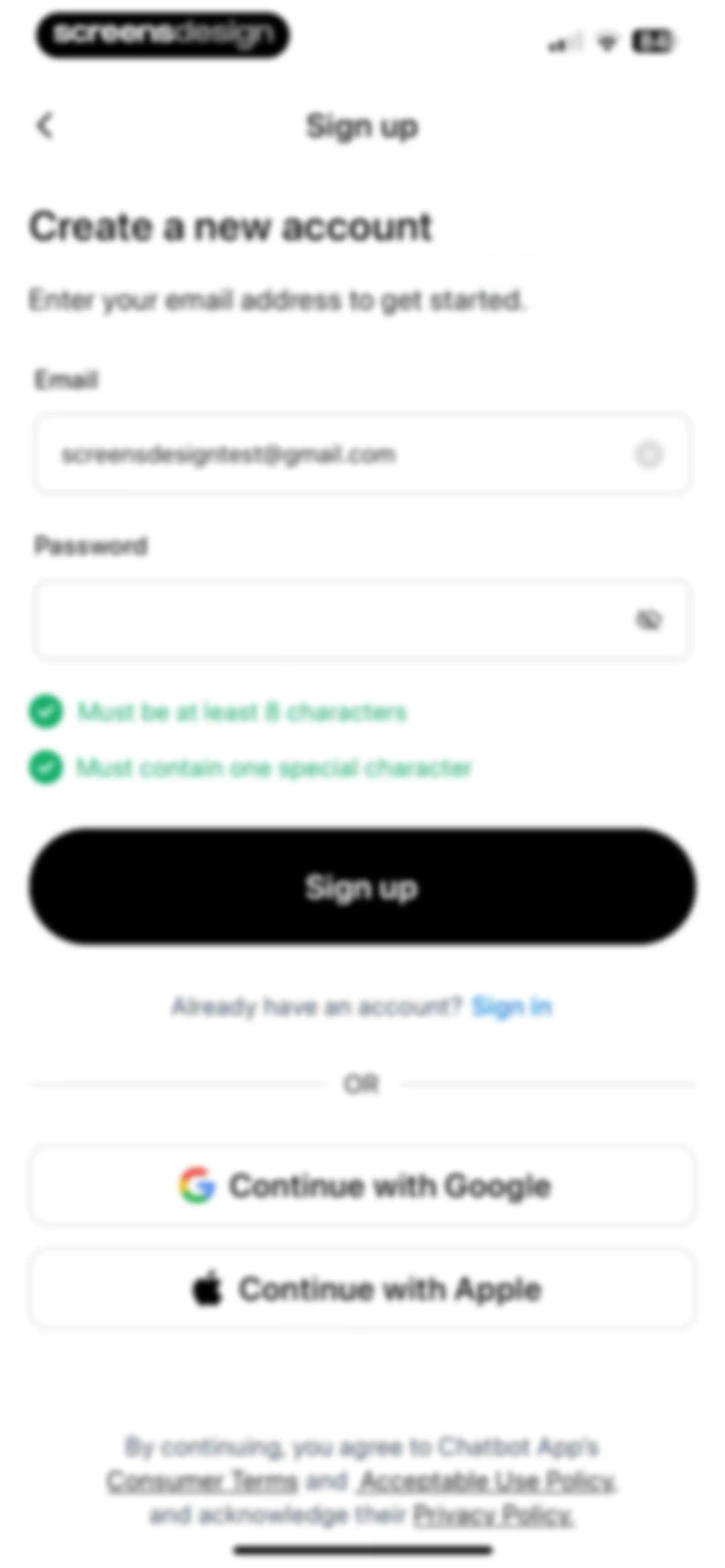 Chatbot App: AI Assistant screen 59