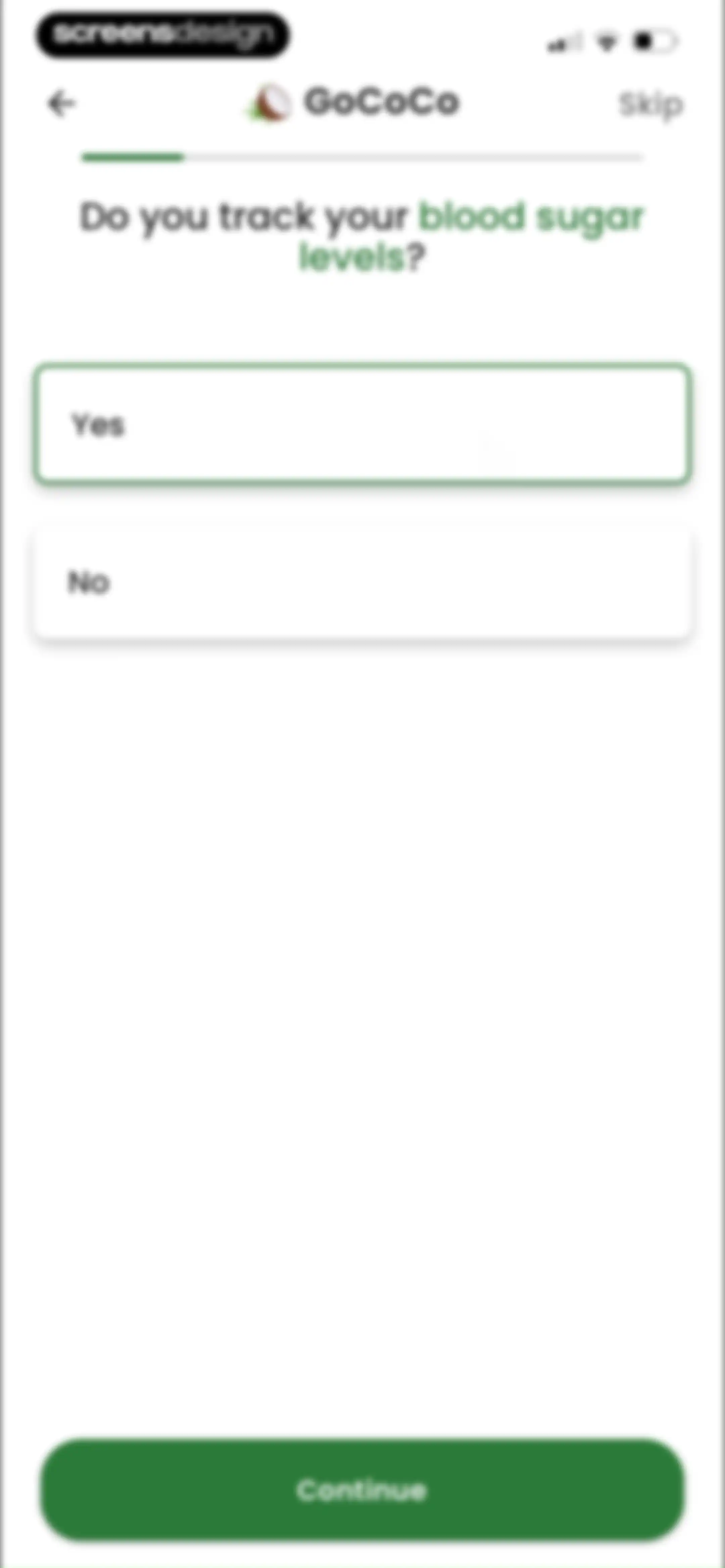 Diabetes food tracker - Gococo screen 15