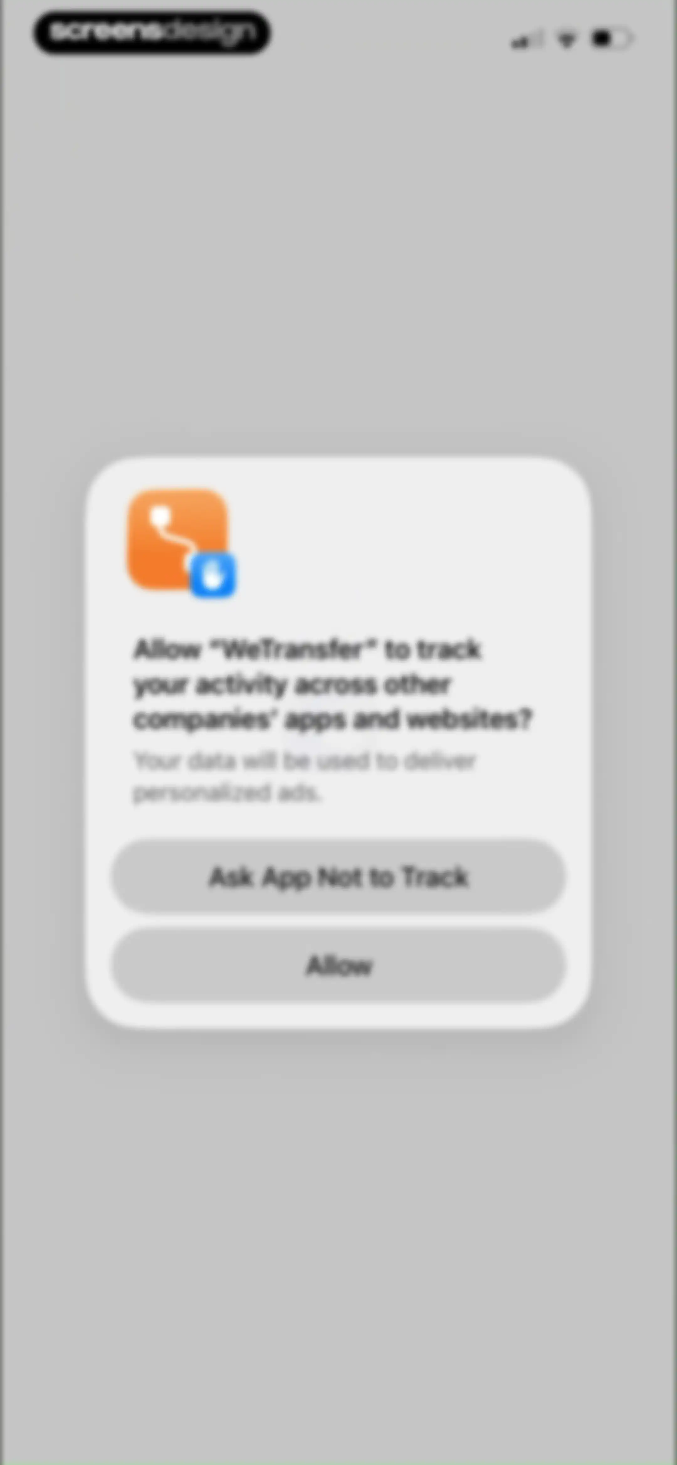 WeTransfer: Transfer Files screen 2