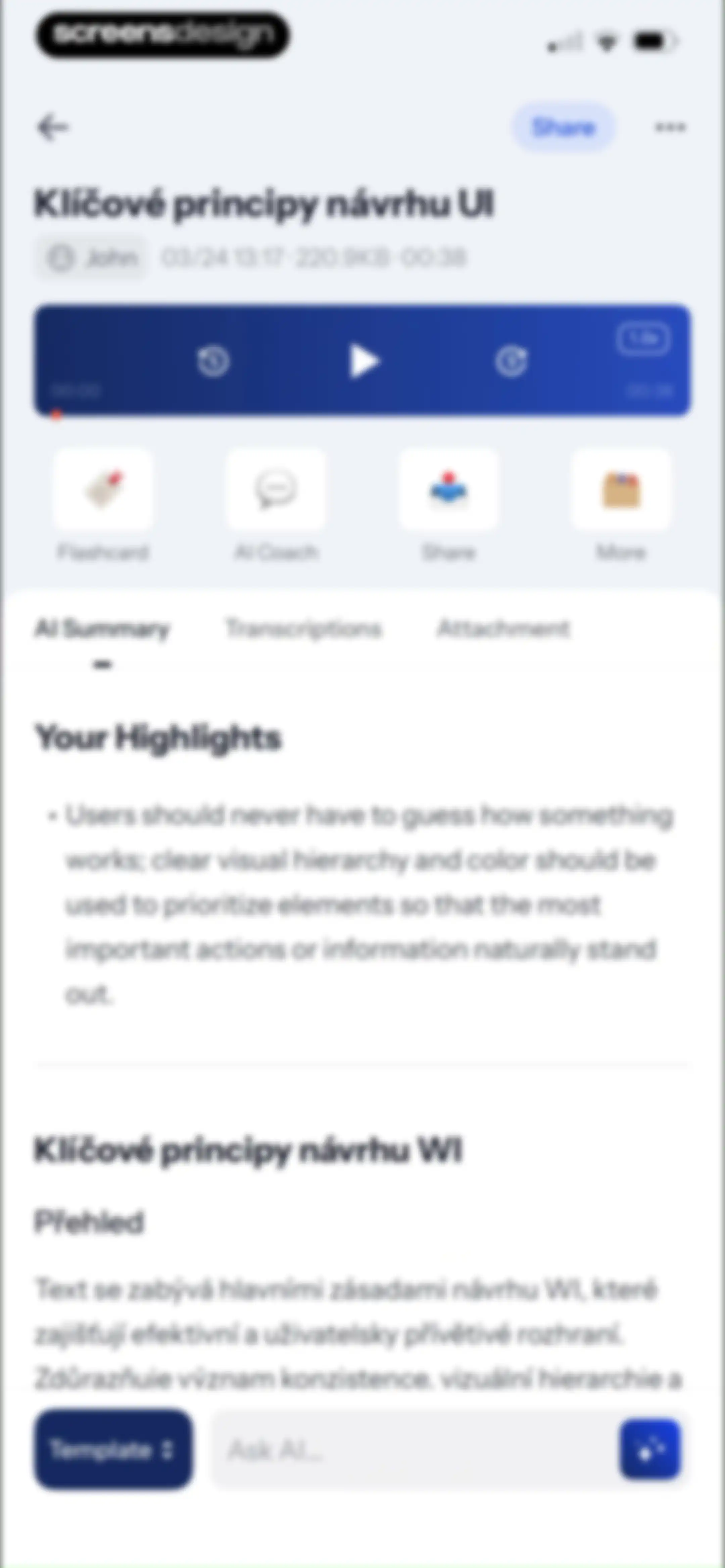 Owll:AI Note Taker & Assistant screen 82