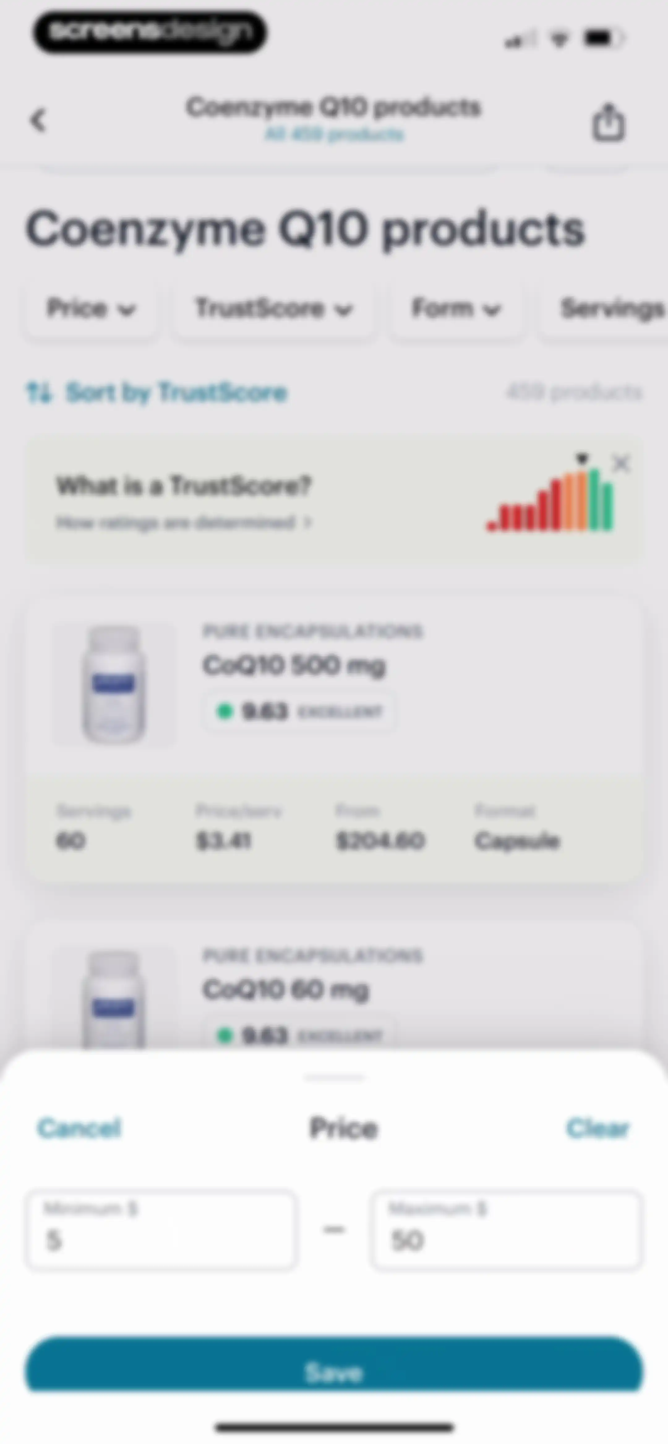 SuppCo: Supplement Scanner screen 44