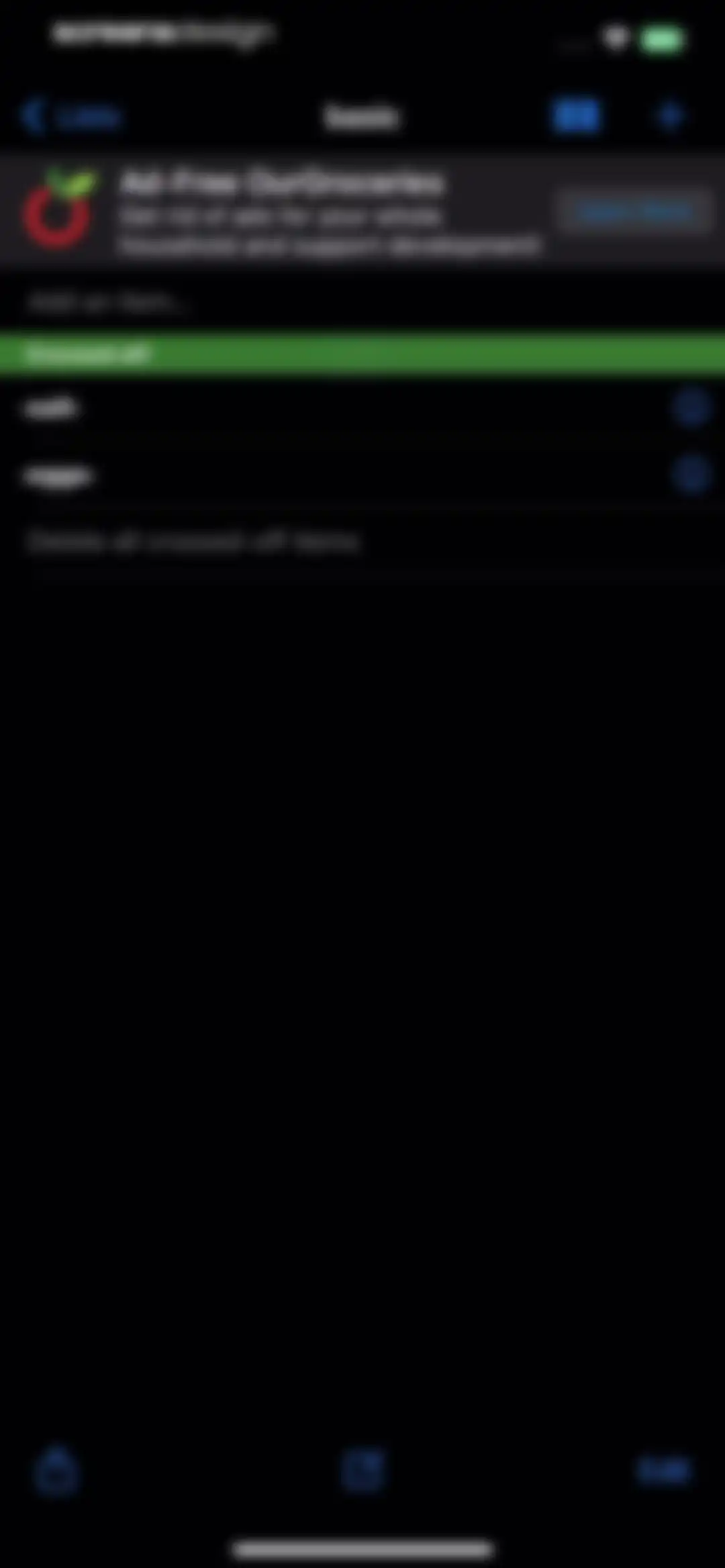 Our Groceries Shopping List screen 28