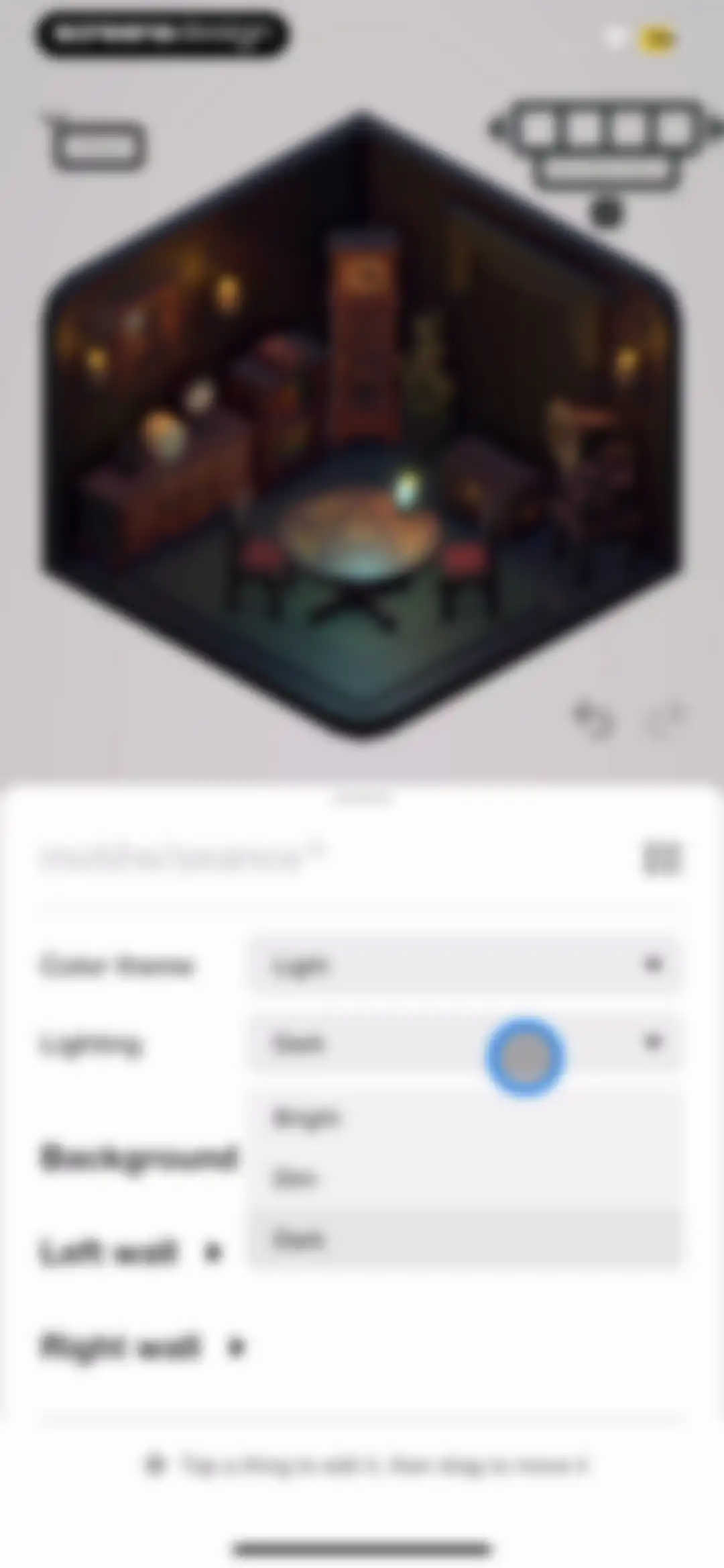 Rooms screen 34