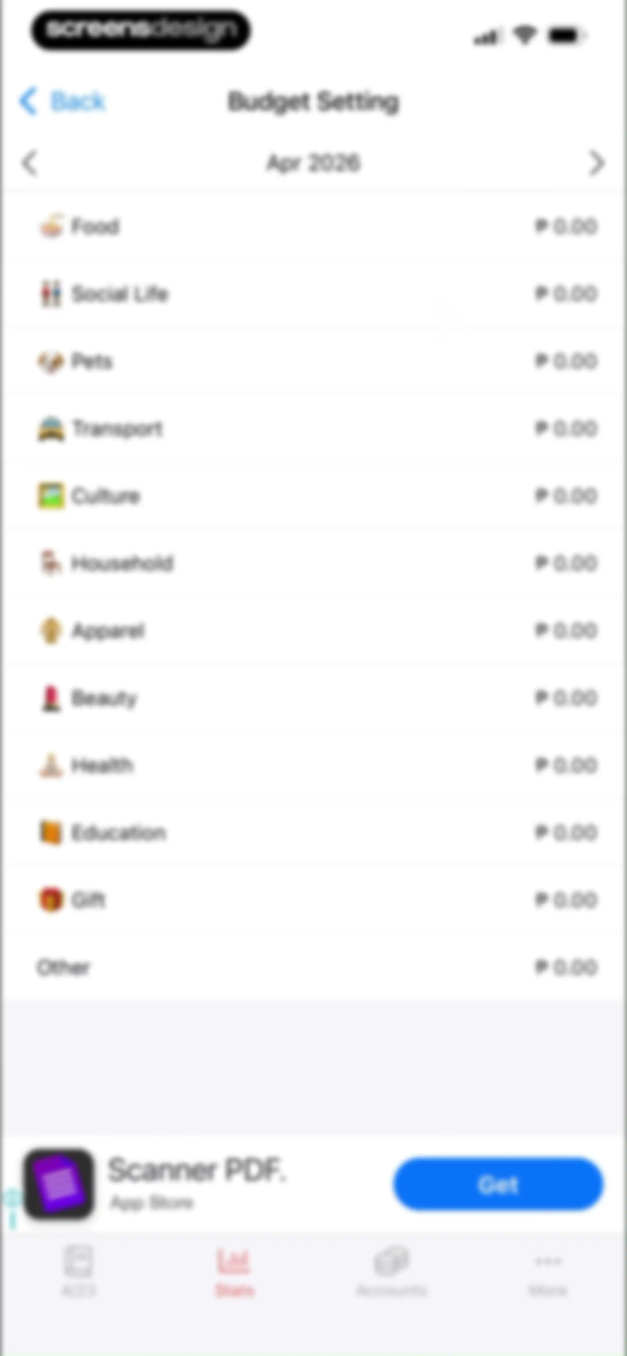 Money Manager Expense & Budget screen 60