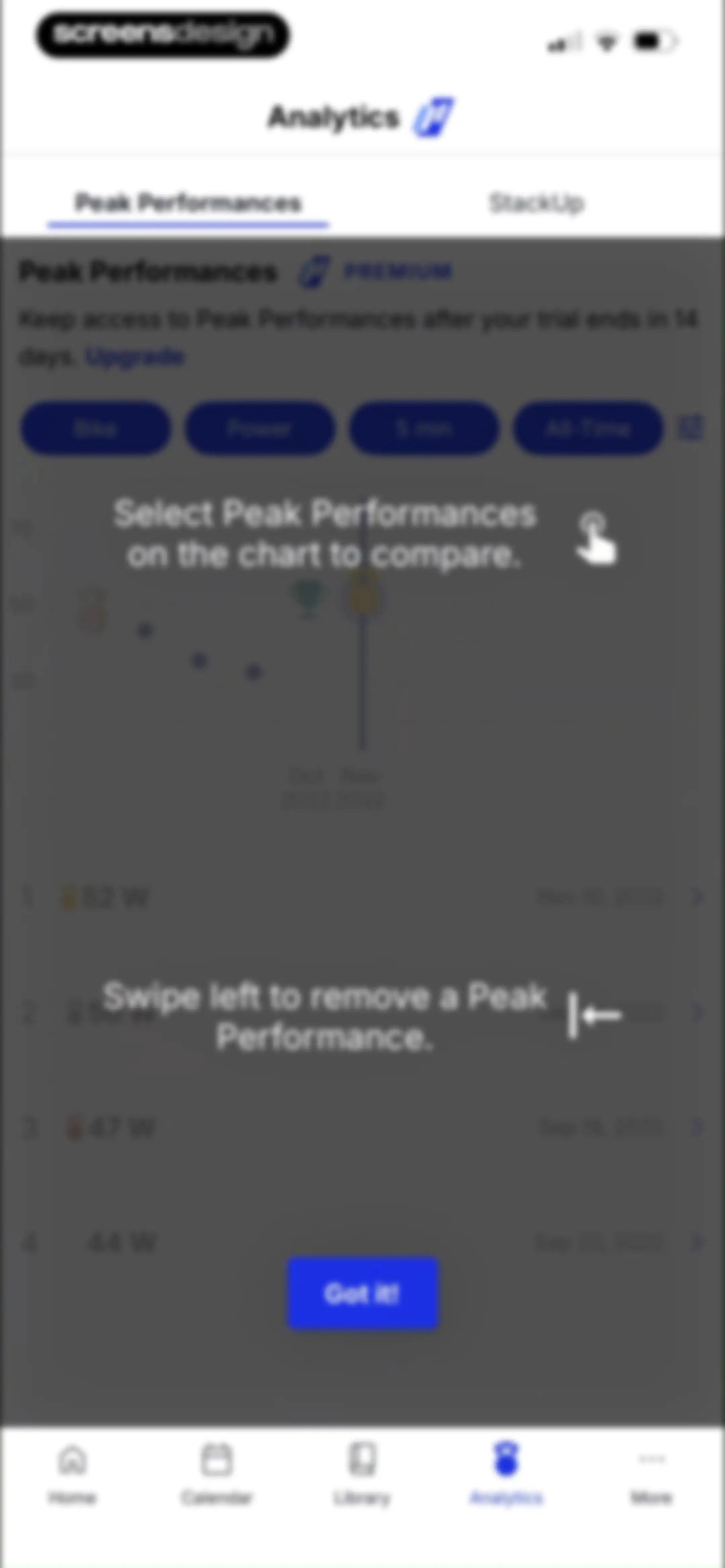 TrainingPeaks: Plan Train Lift screen 103